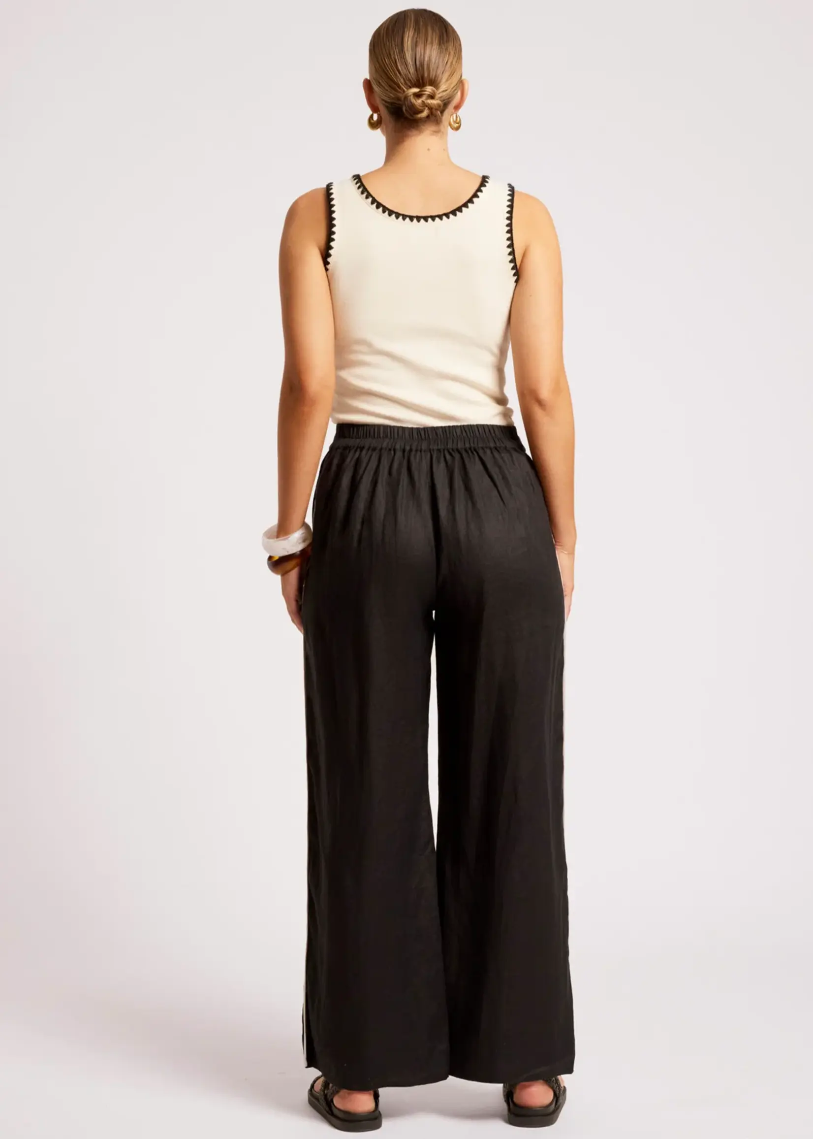 EB & Ive Maris Splice Pant - Black/Tusk