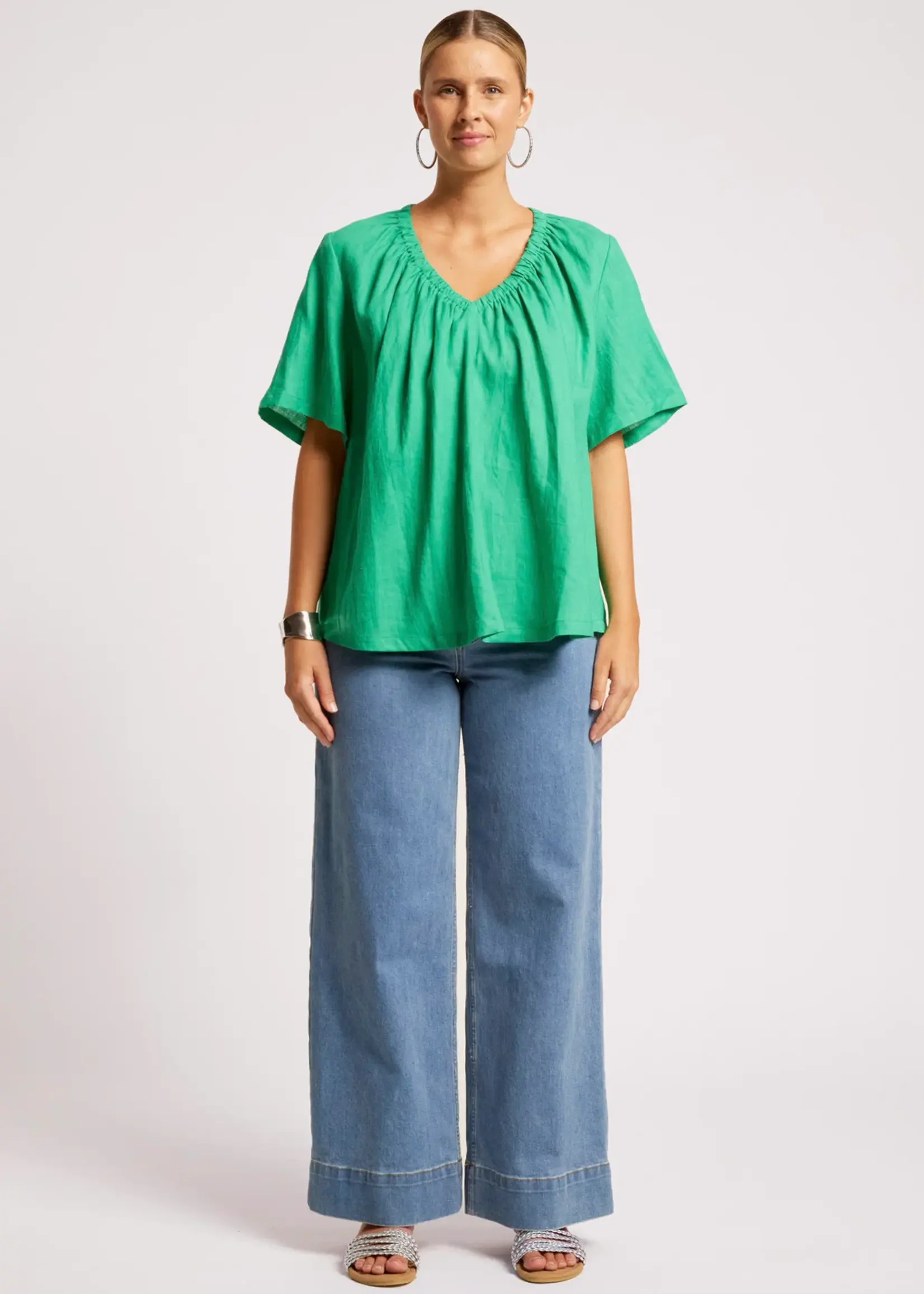 EB & Ive Cove Relaxed Top - Jade