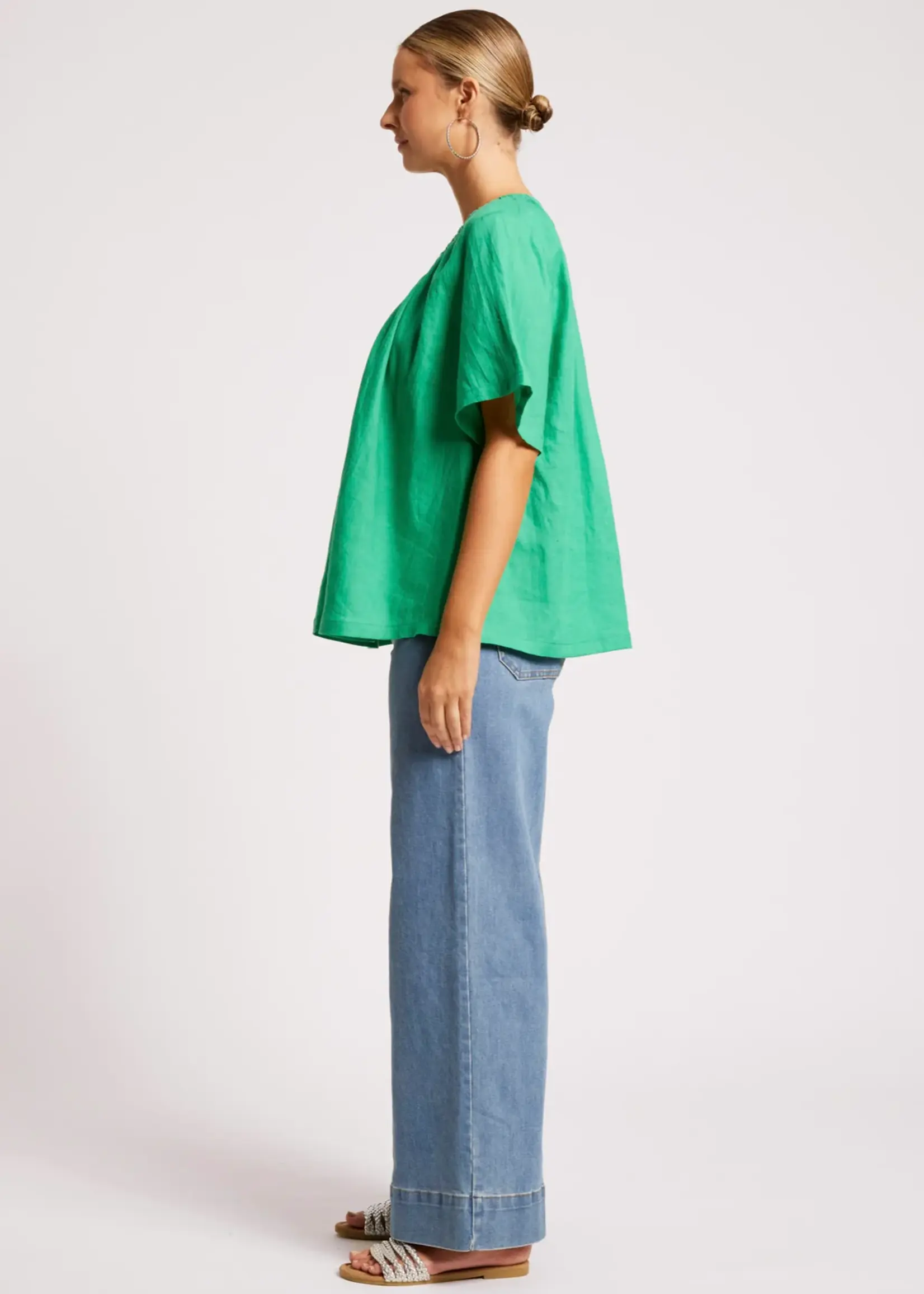EB & Ive Cove Relaxed Top - Jade