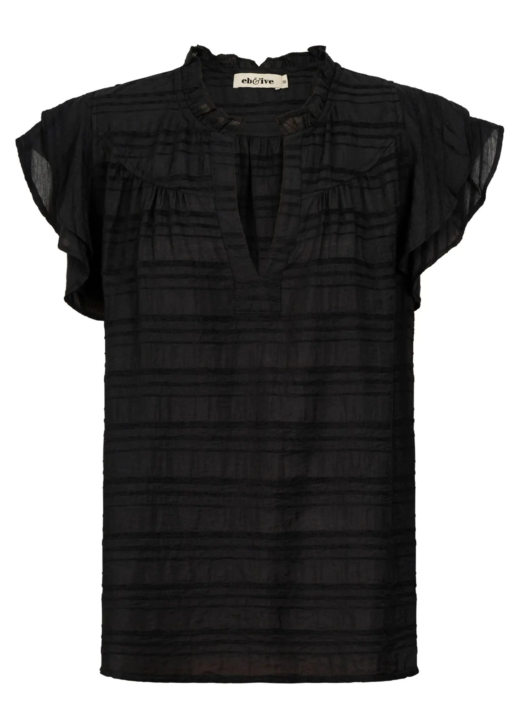 EB & Ive Sovana Frill Tank - Black