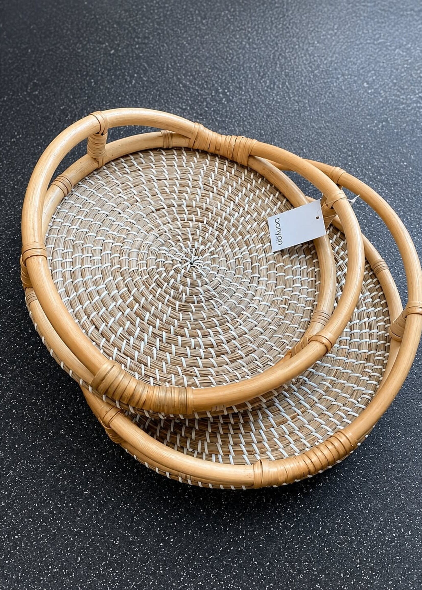 Lida Seagrass Tray Set 2