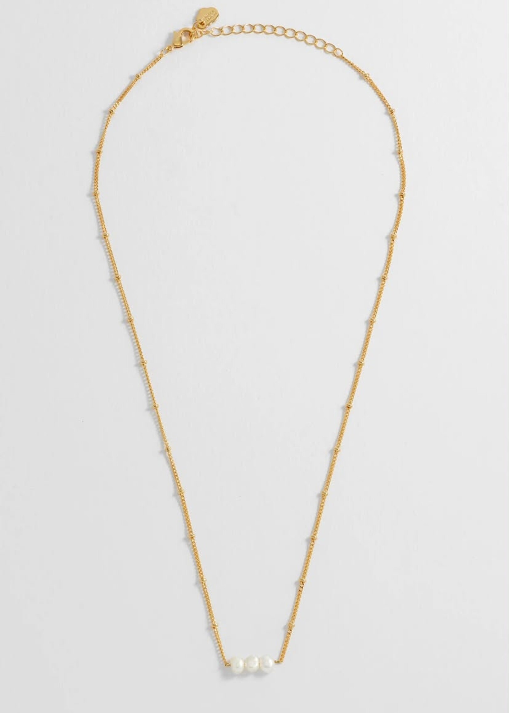 Beaded Chain and Pearl Necklace