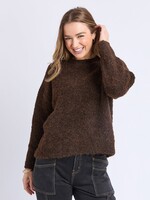 Foxwood Flint Knit Crew