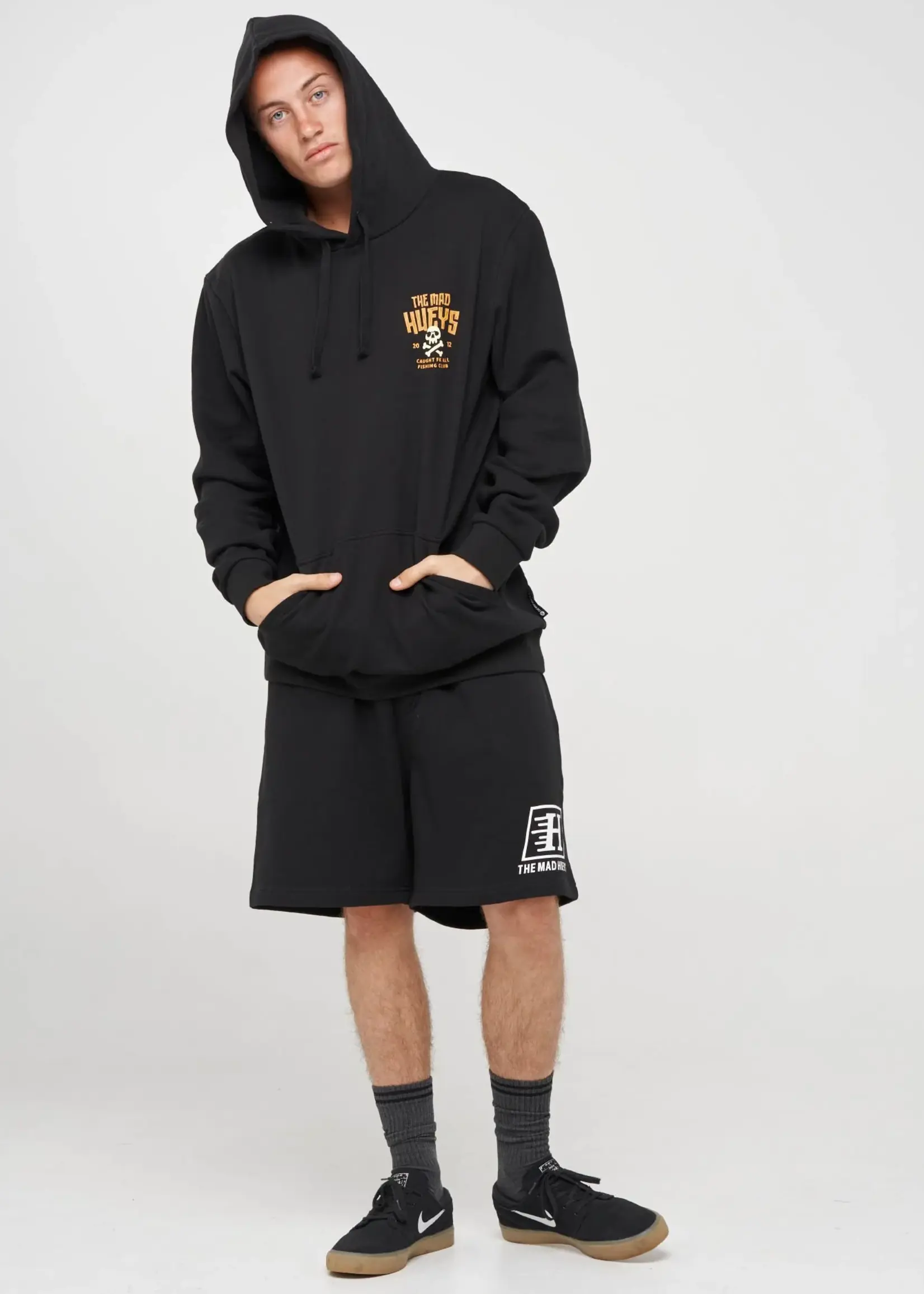 Mad Hueys Caught FK Skull / Hooded Pullover