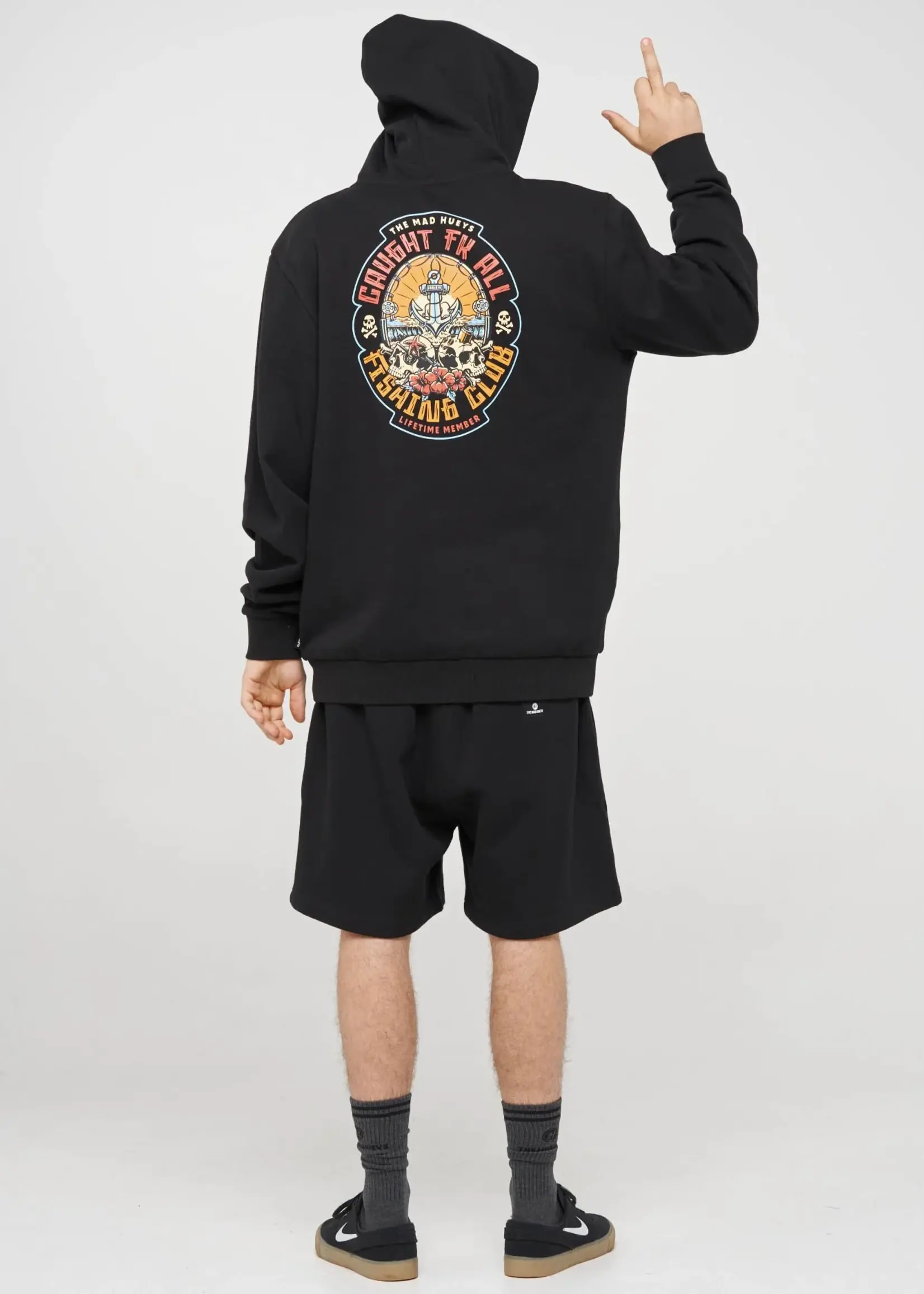 Mad Hueys Caught FK Skull / Hooded Pullover