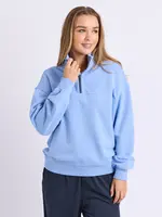 Foxwood College Pigment Zip Crew - Bluebell