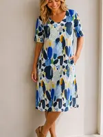 Renoma Indi Abstract Dress
