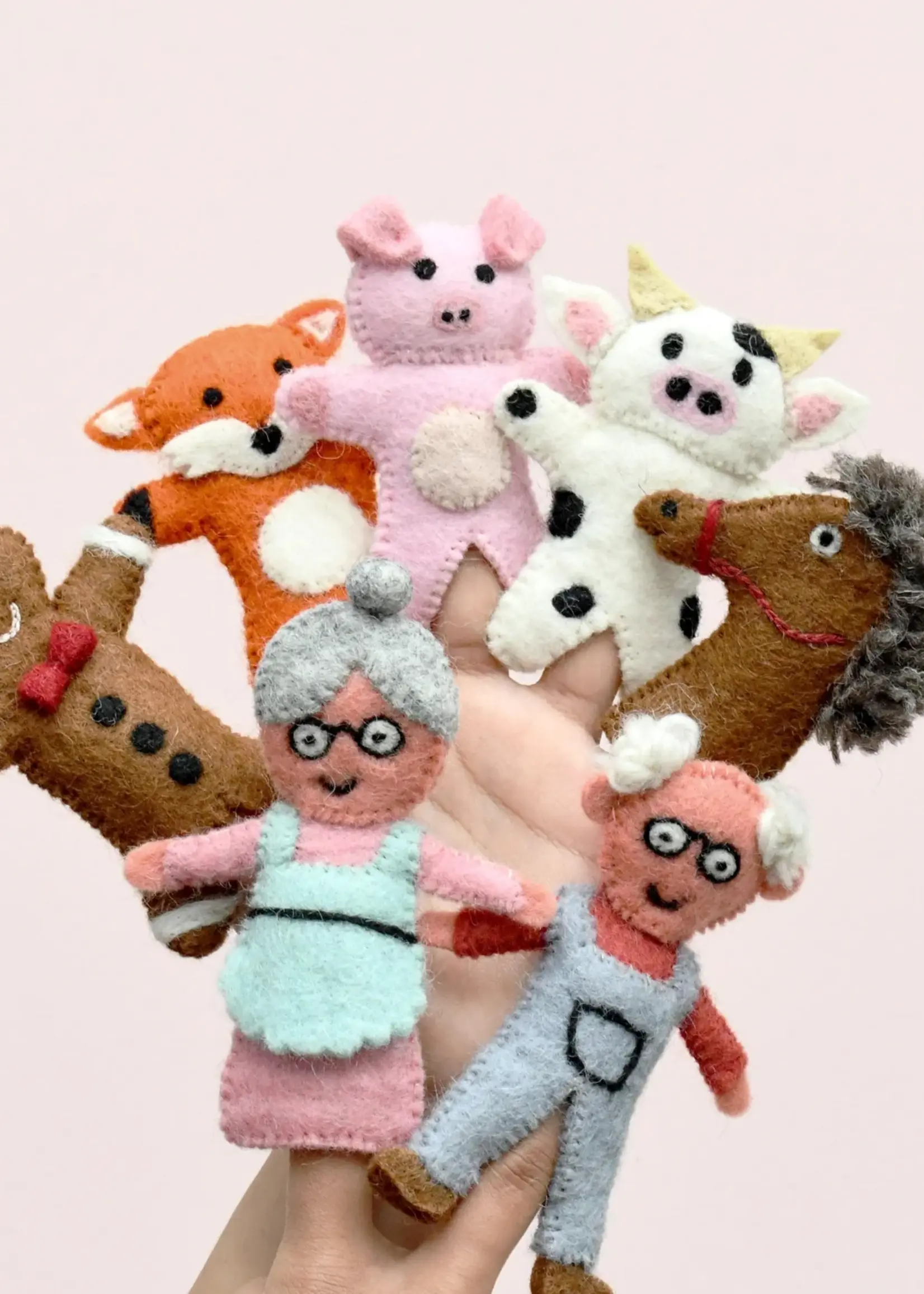 Gingerbread Man Story Finger Puppets