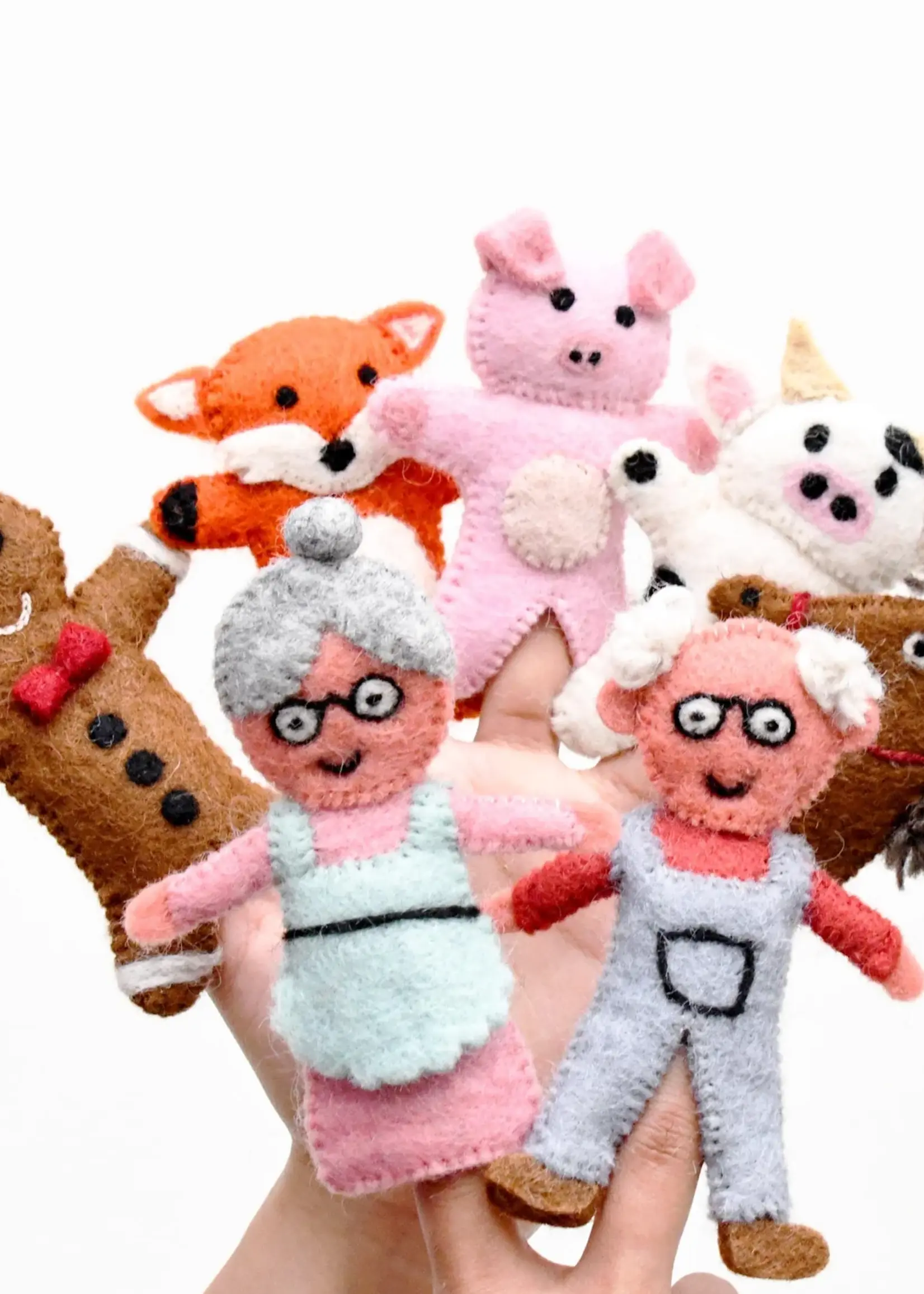 Gingerbread Man Story Finger Puppets