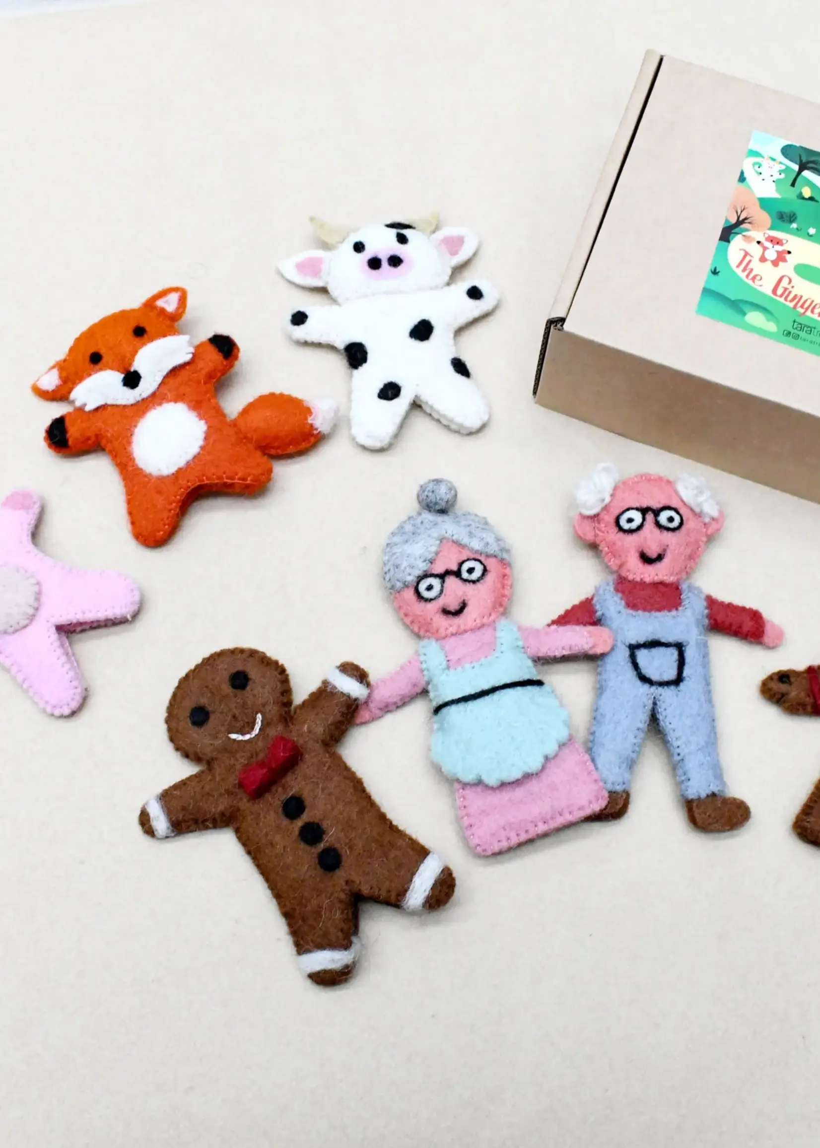 Gingerbread Man Story Finger Puppets