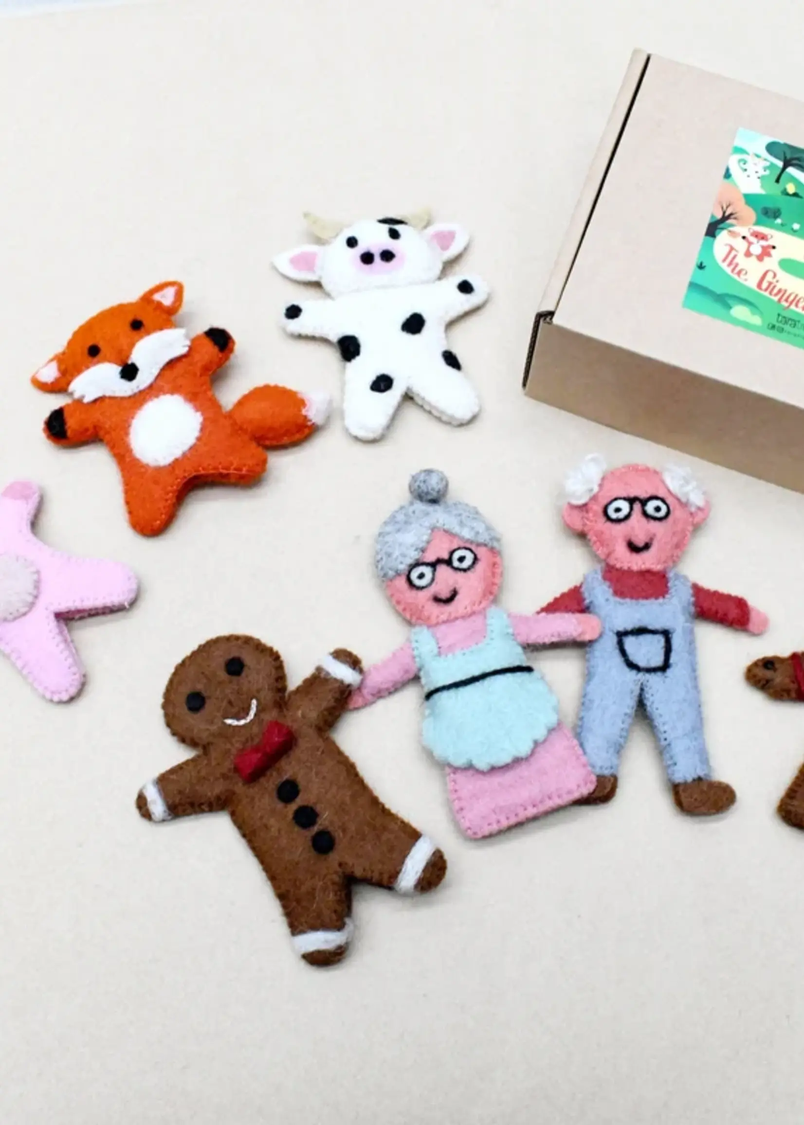 Gingerbread Man Story Finger Puppets
