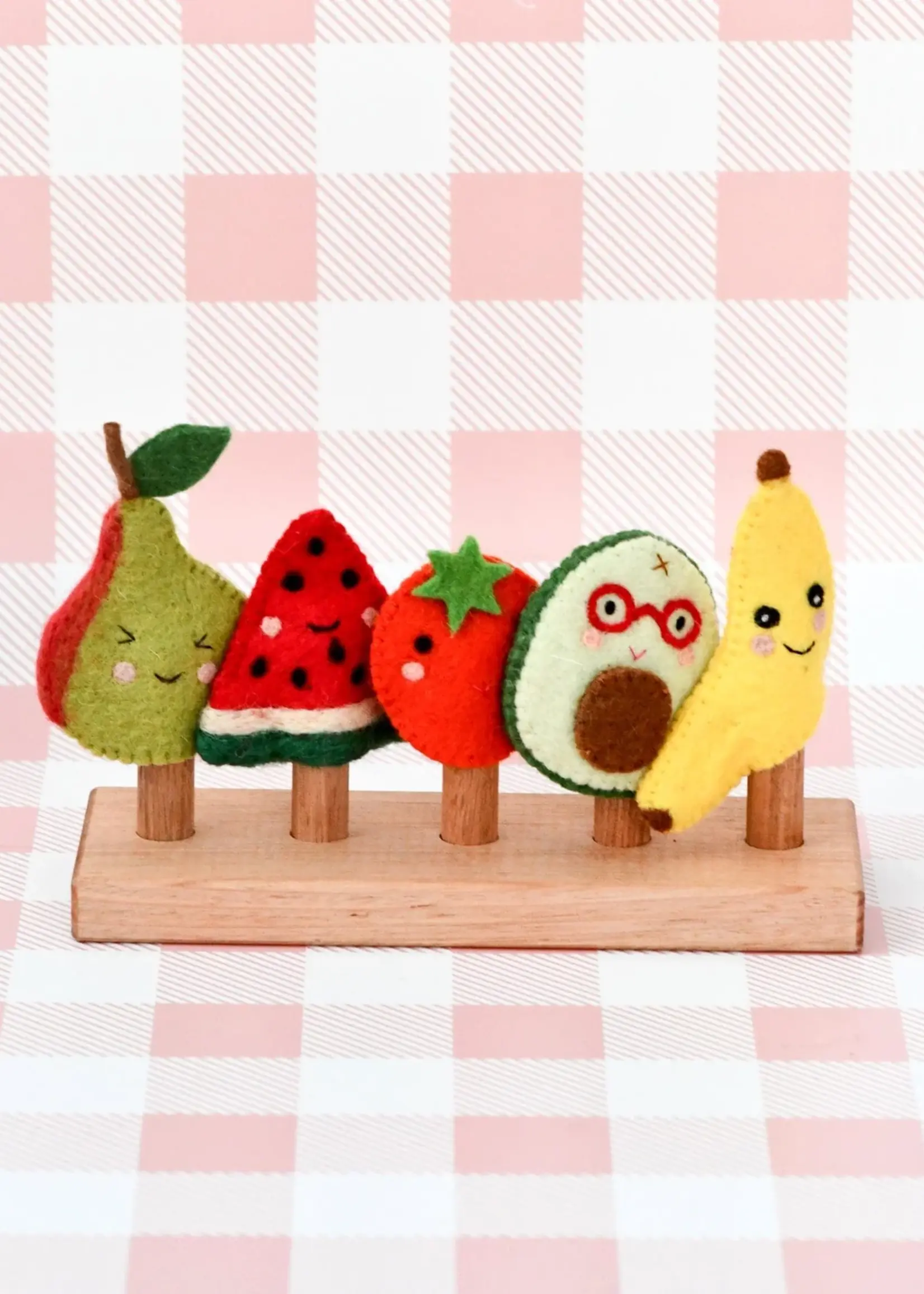 Felt Fruits Finger Puppets