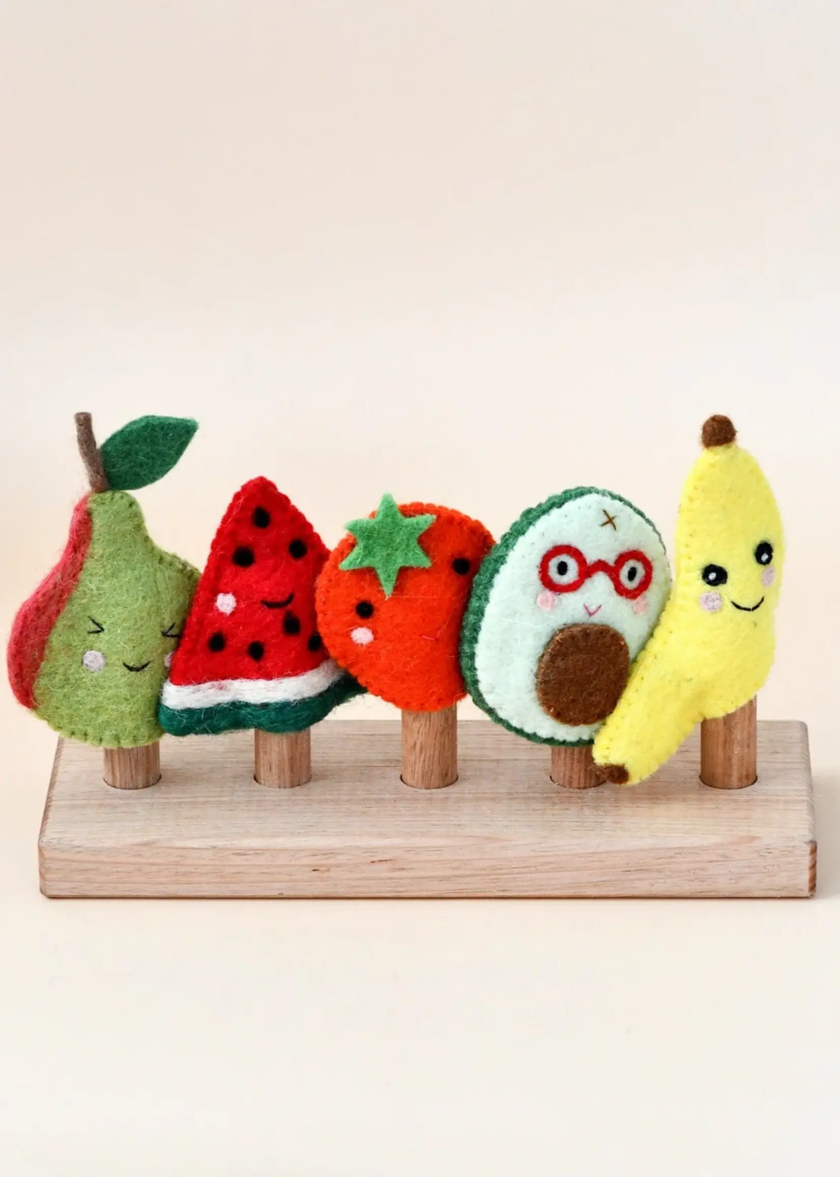 Felt Fruits Finger Puppets