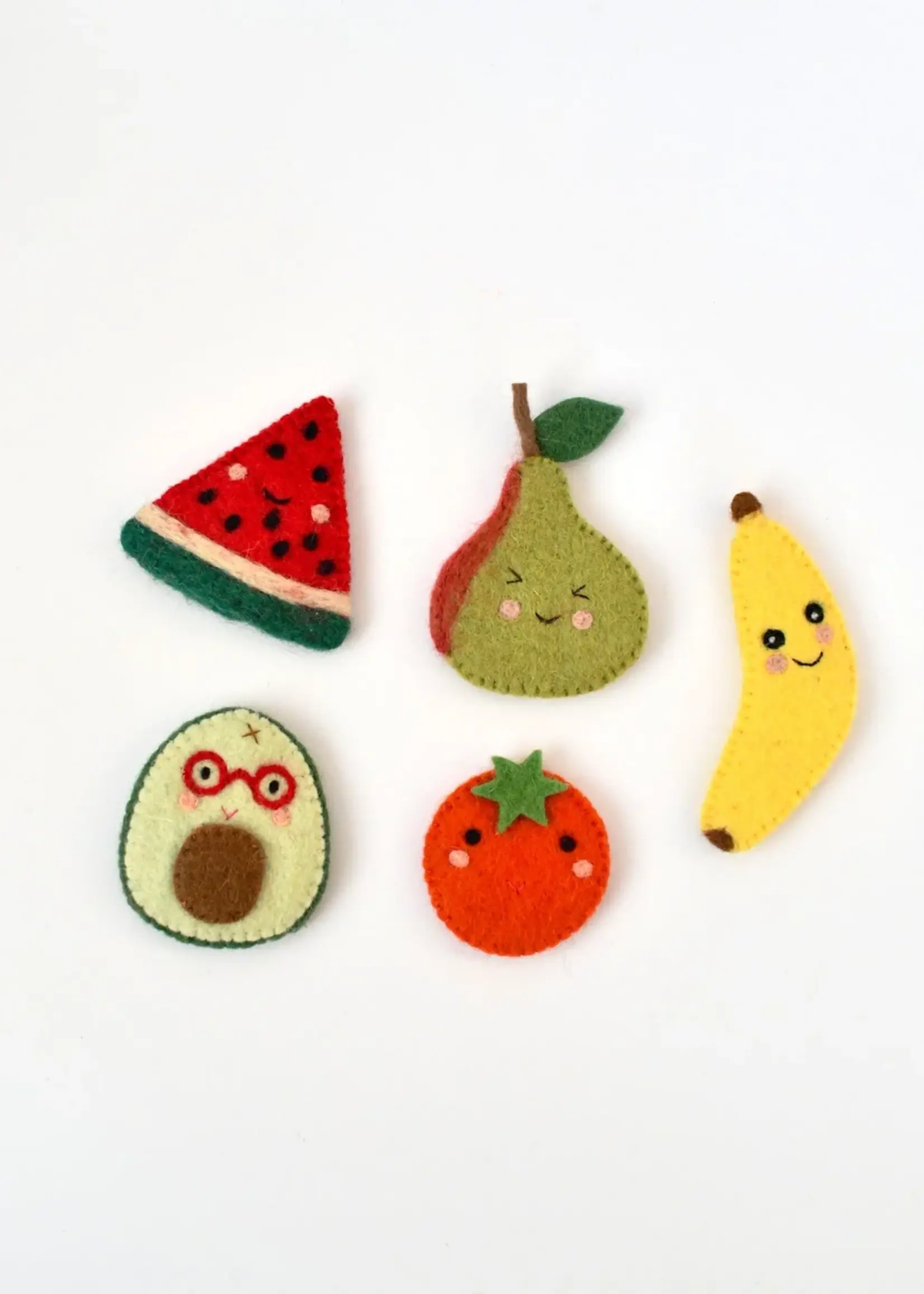Felt Fruits Finger Puppets