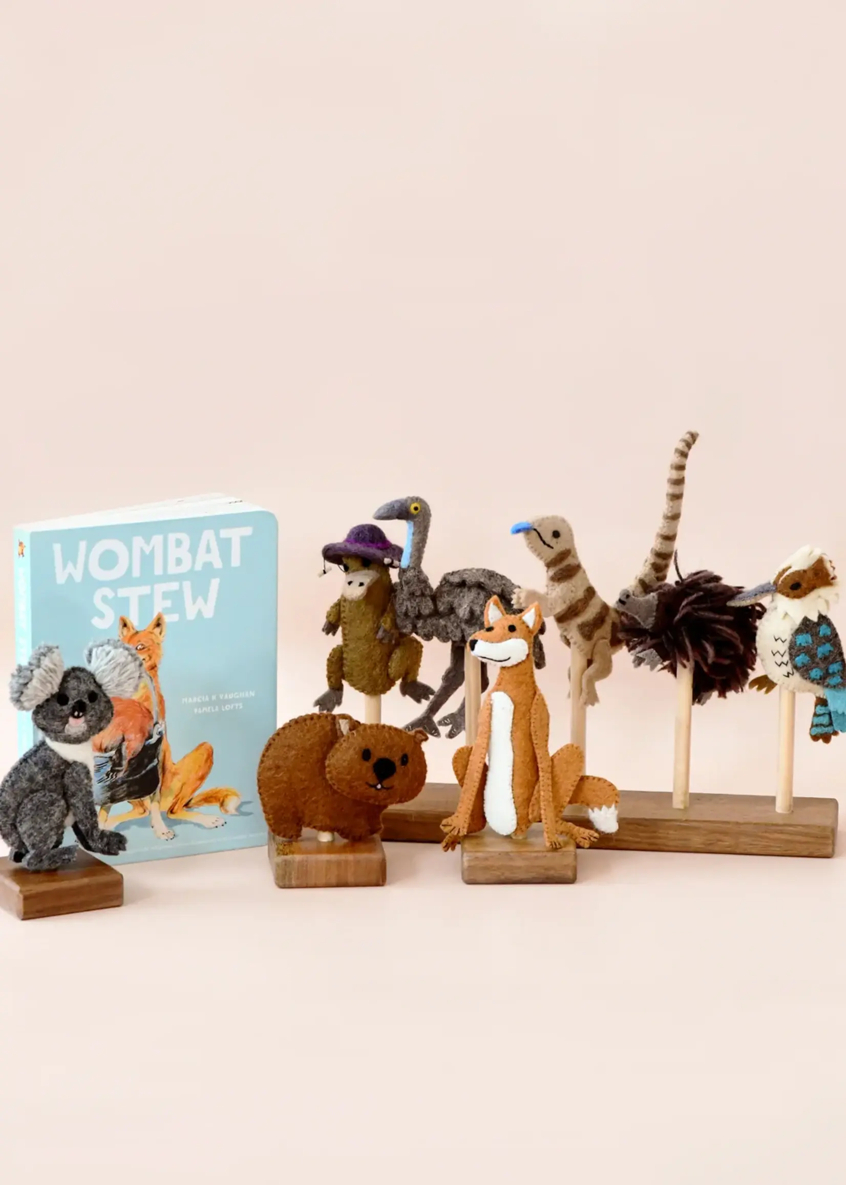 Wombat Stew Finger Puppets Set