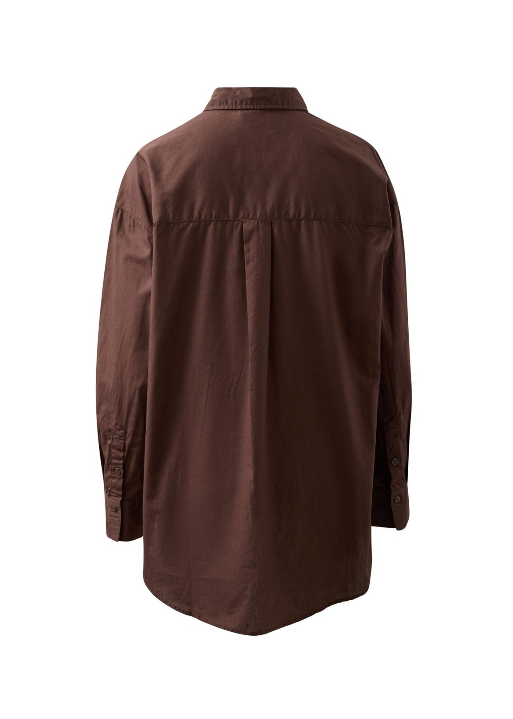 Ceres Life Peta Oversized Shirt - Chocolate