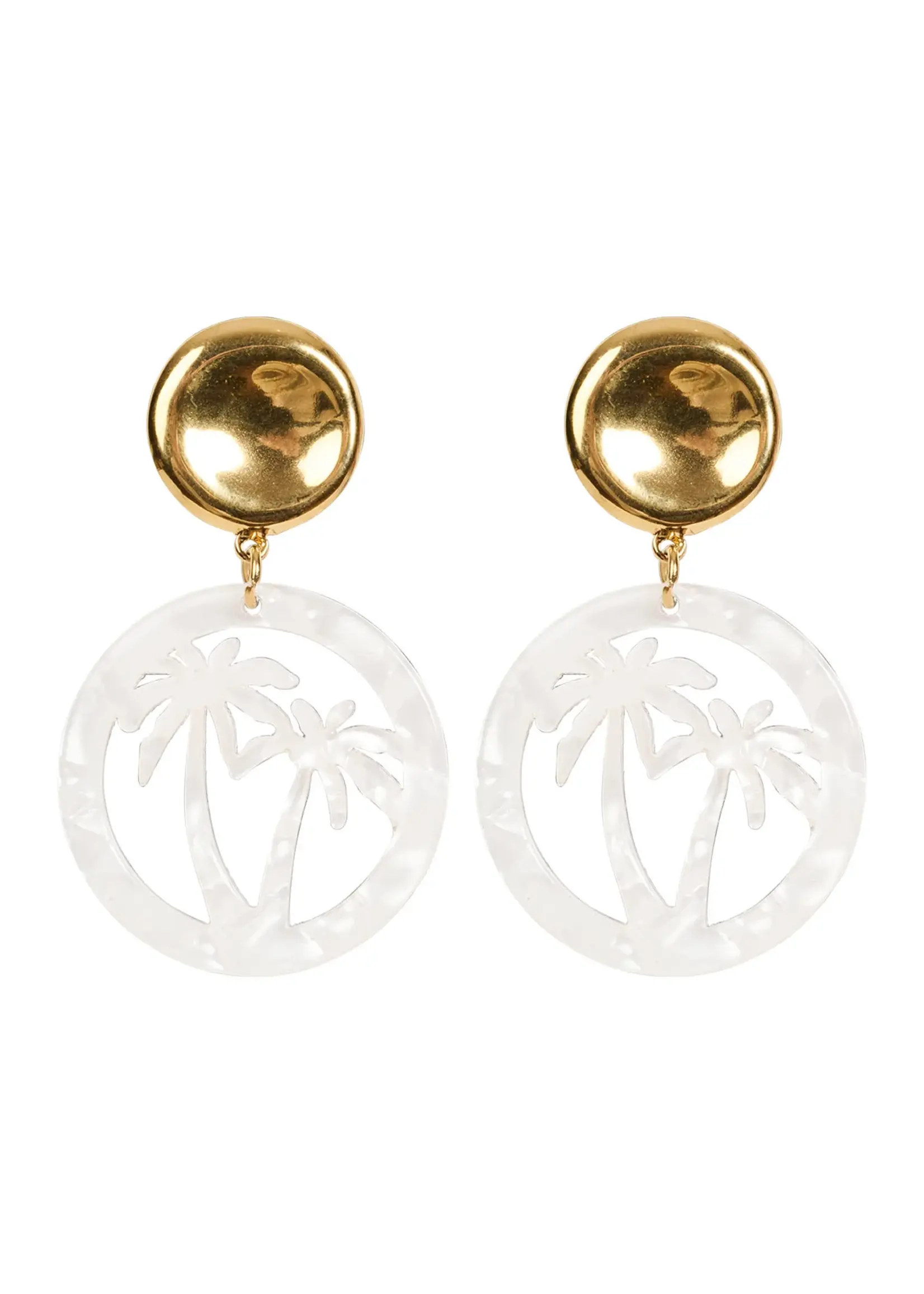 Haven Haiti Palms Earring - White