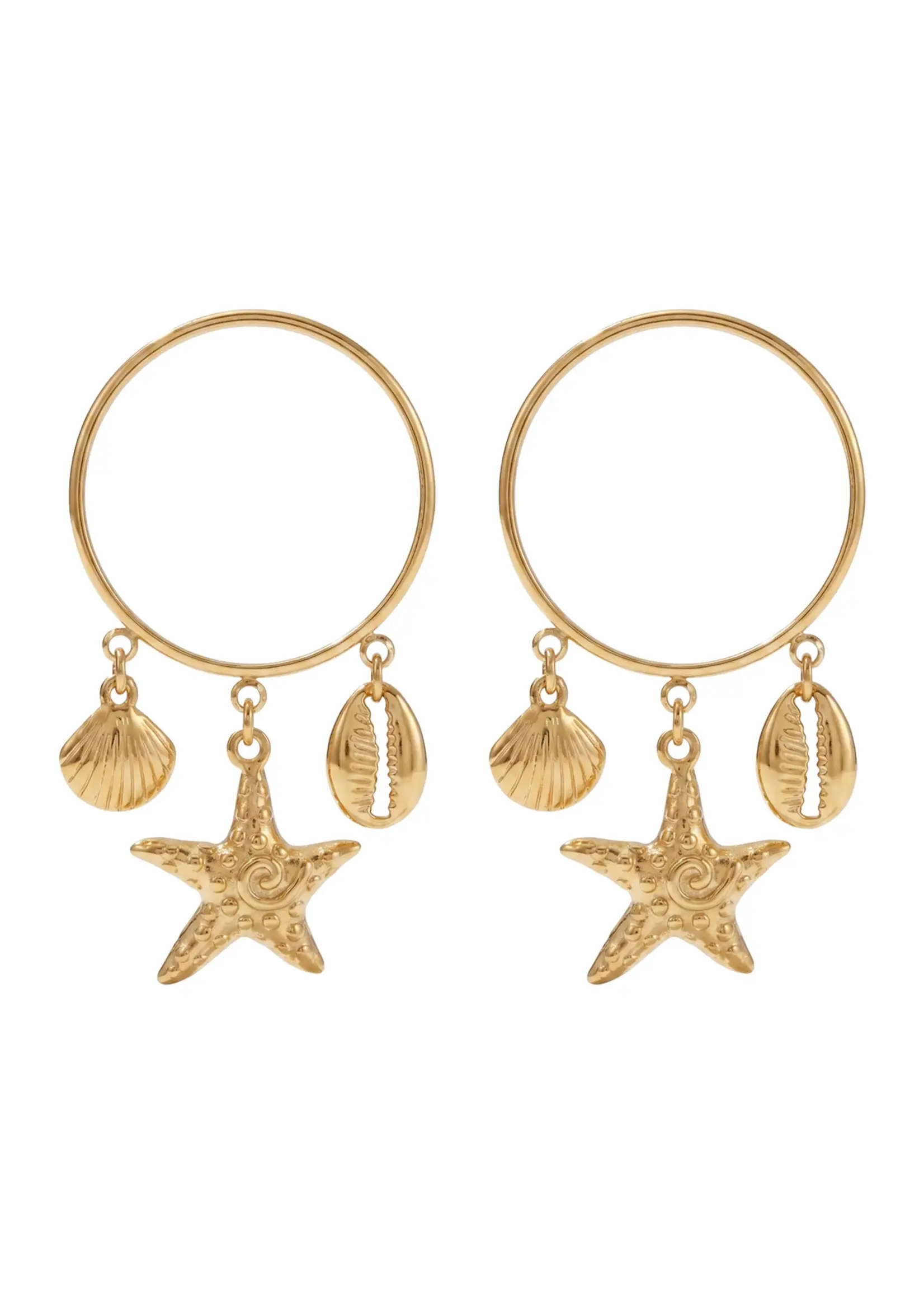Haven Crete Starfish Earring - Hoop