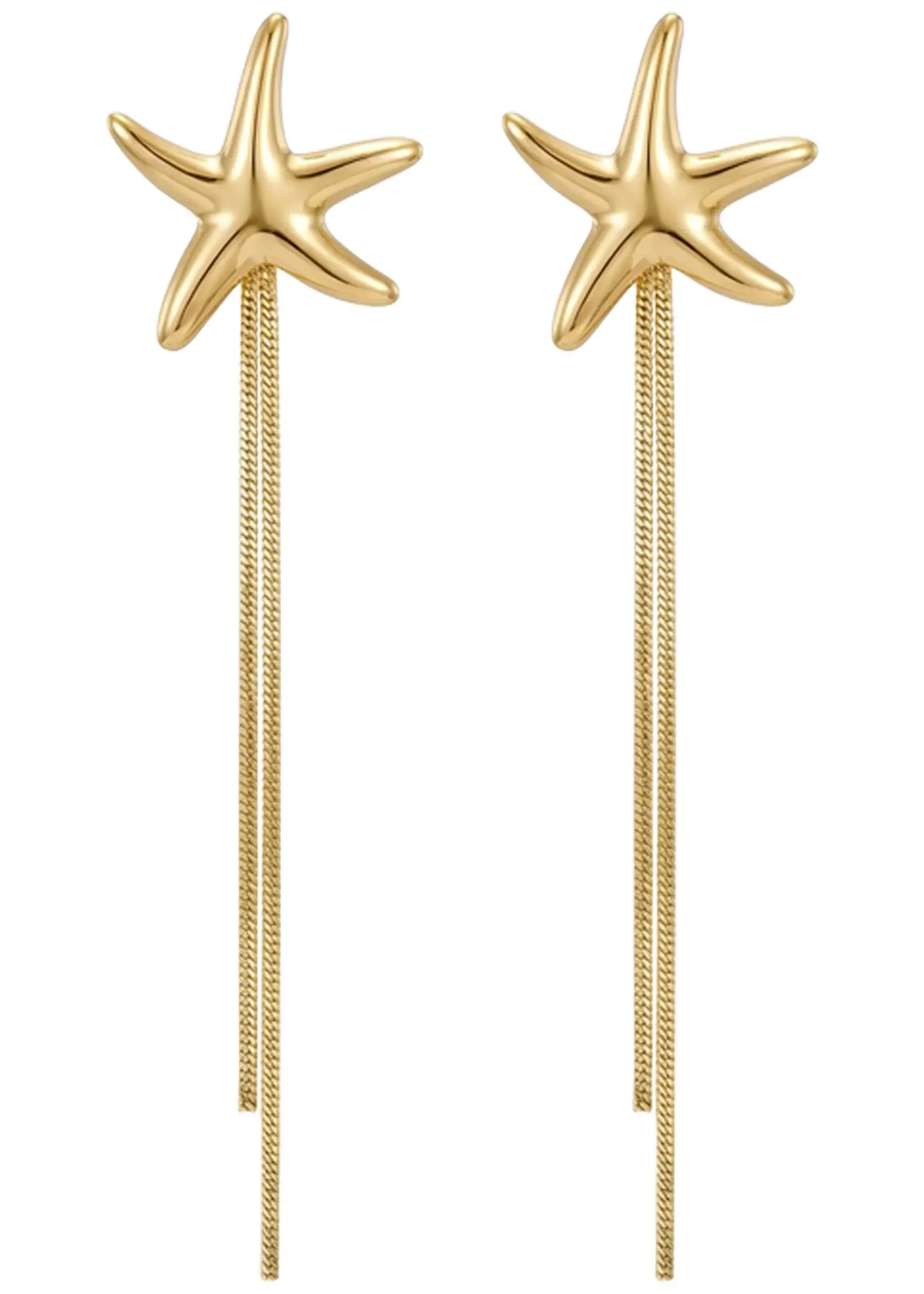 Haven Crete Starfish Earring - Snake Chain
