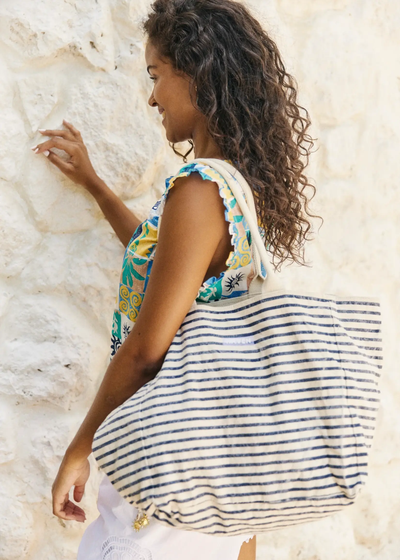 Haven Kos Tote Bag - Navy