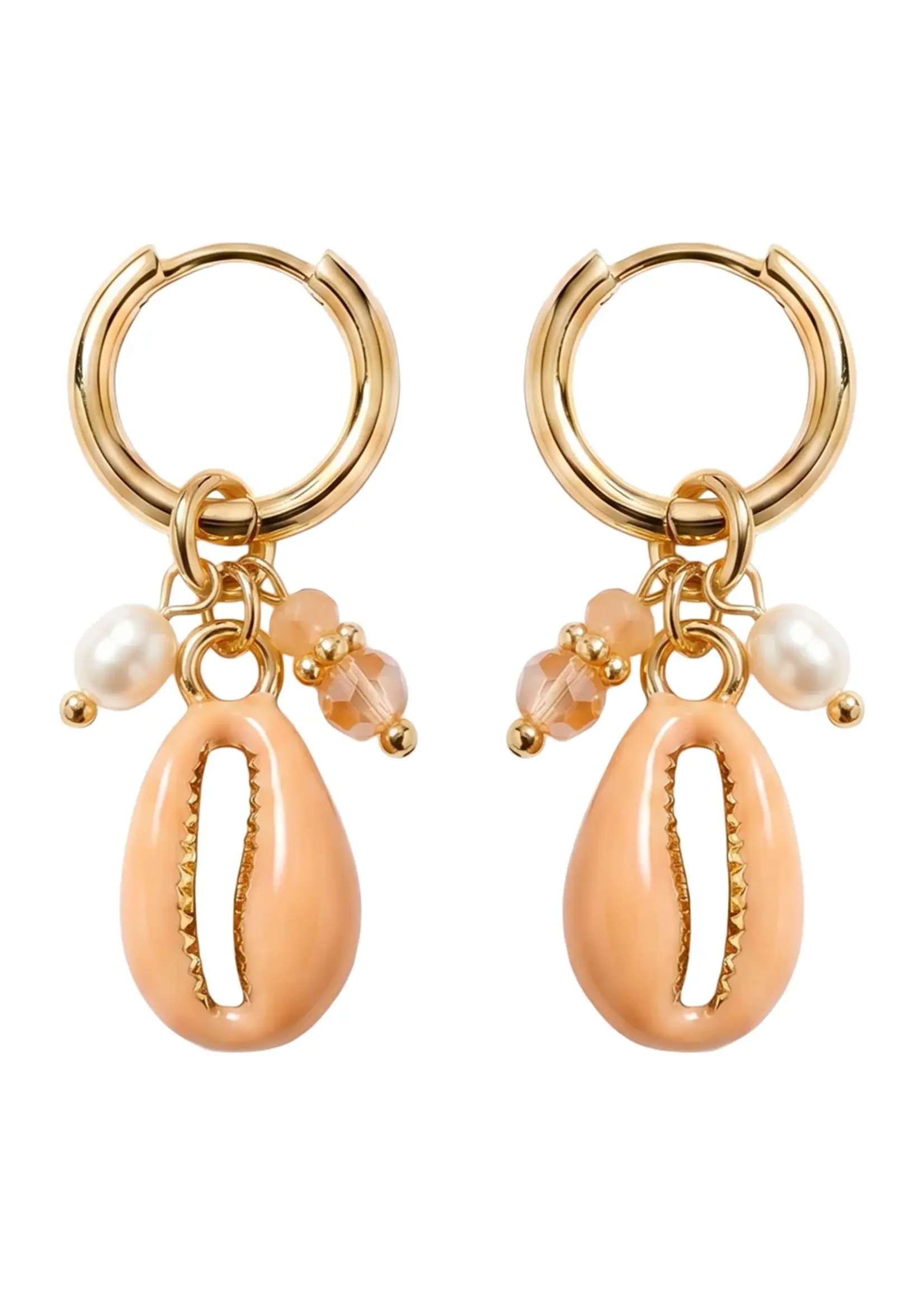 Haven Positano Cowrie Earring - Natural