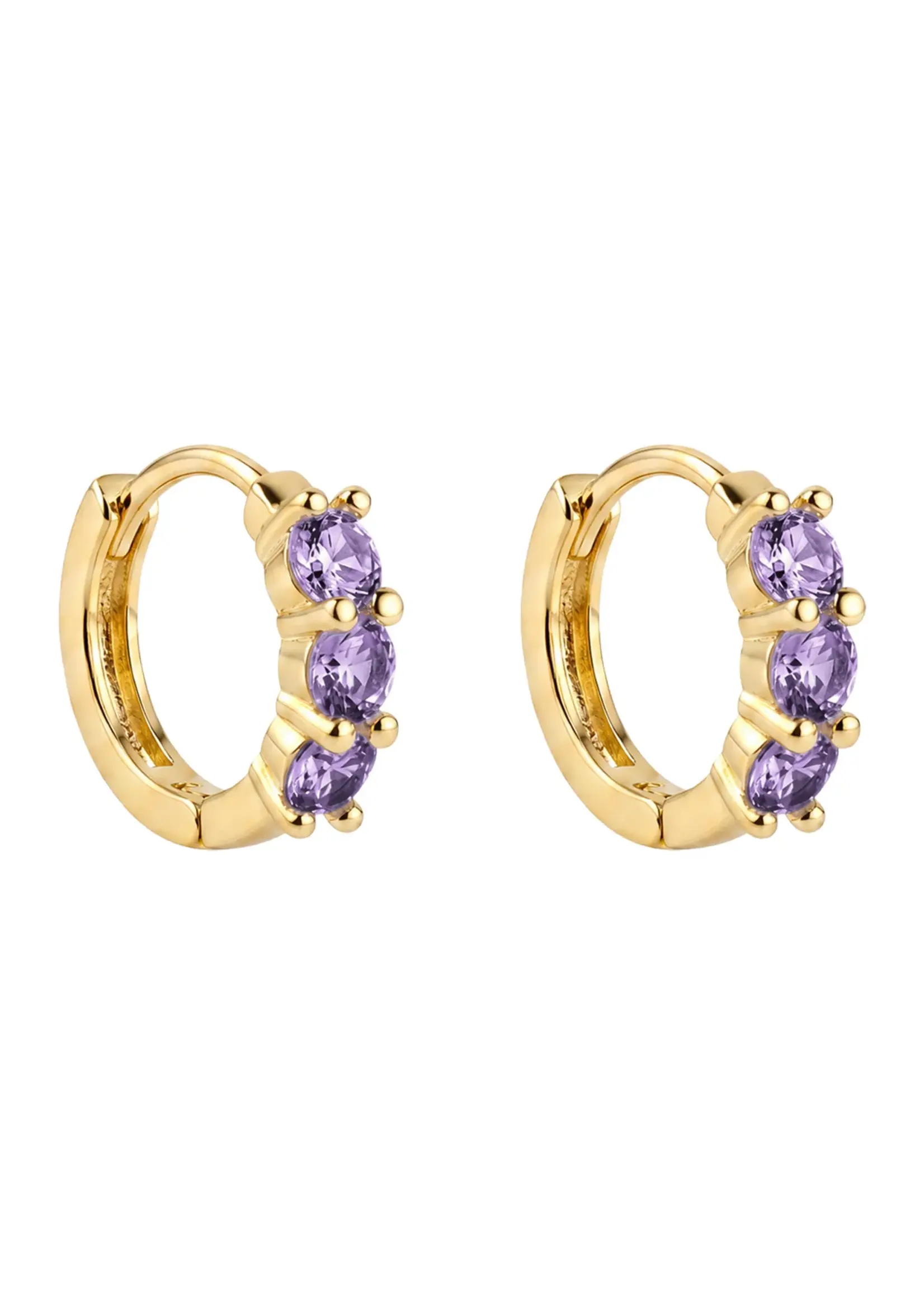 Isle of Mine Rosa Huggie Earring - Lilac