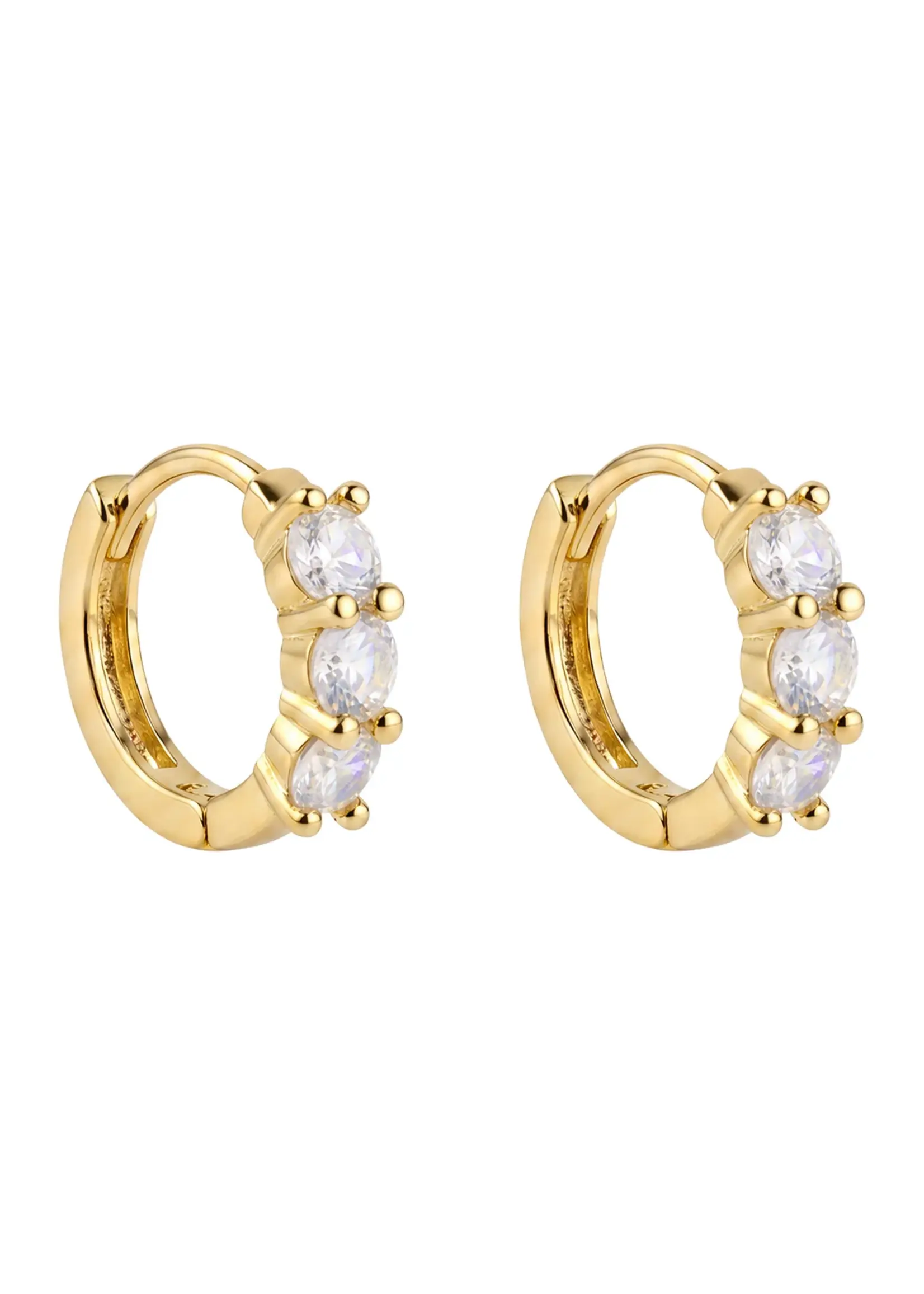 Isle of Mine Rosa Huggie Earring - Diamond