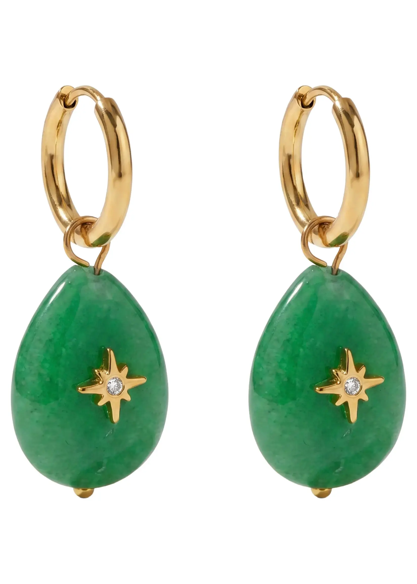 EB & Ive Paloma Earring - Green Drop
