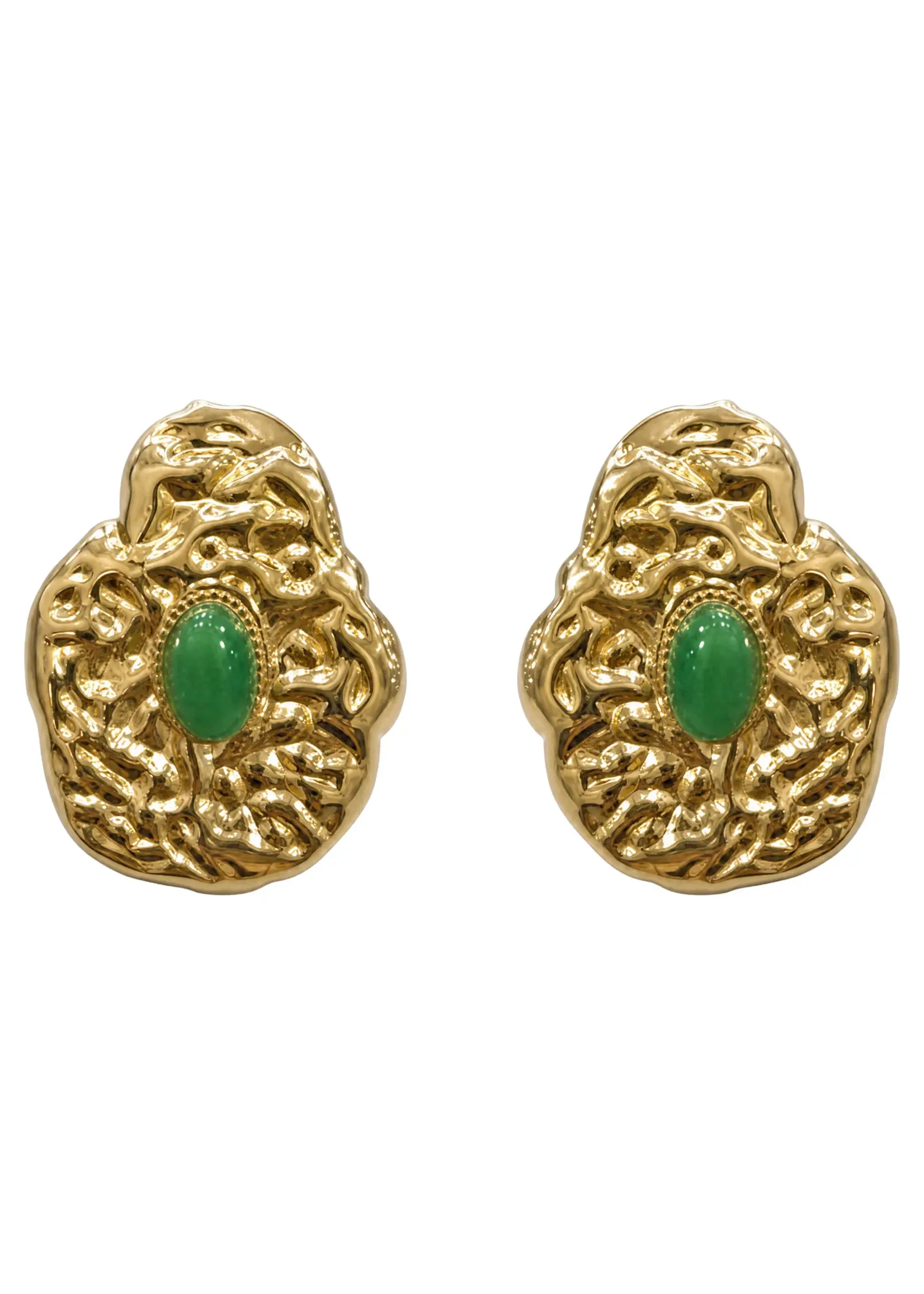 EB & Ive Paloma Earring - Gold/Green