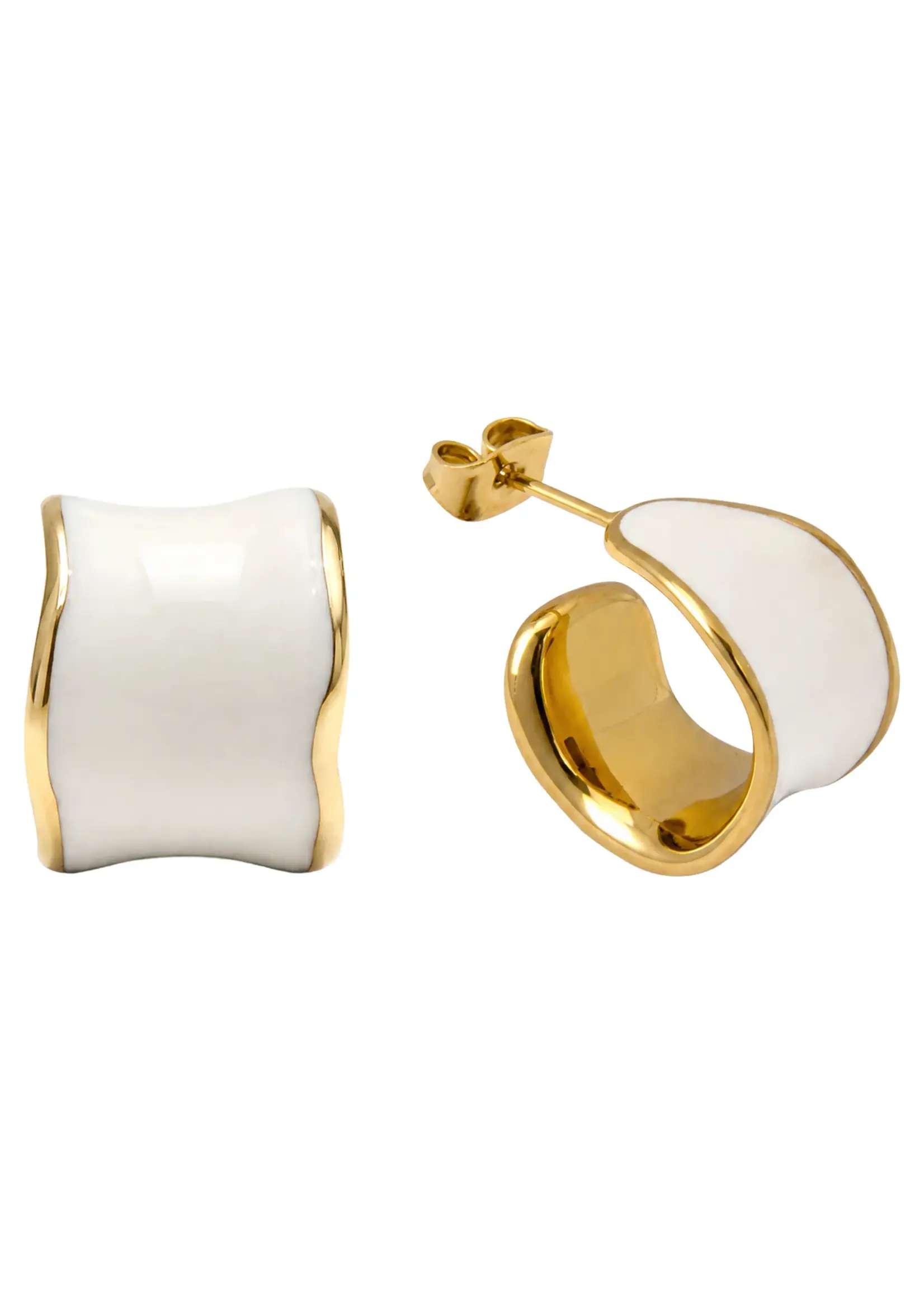 EB & Ive Coast Cuff Earring - White
