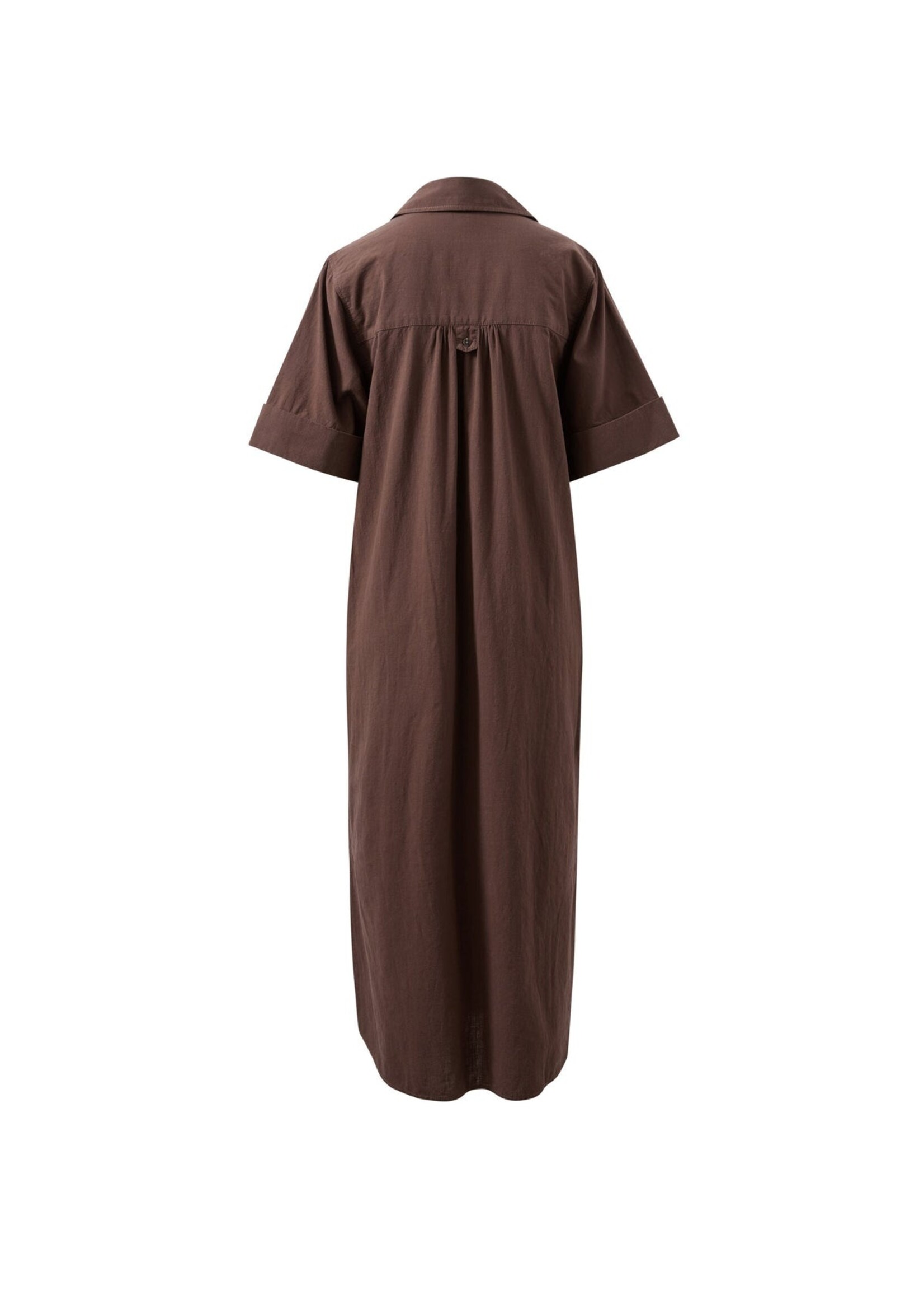 Ceres Life Samara Midi Shirt Dress Bitter Chocolate