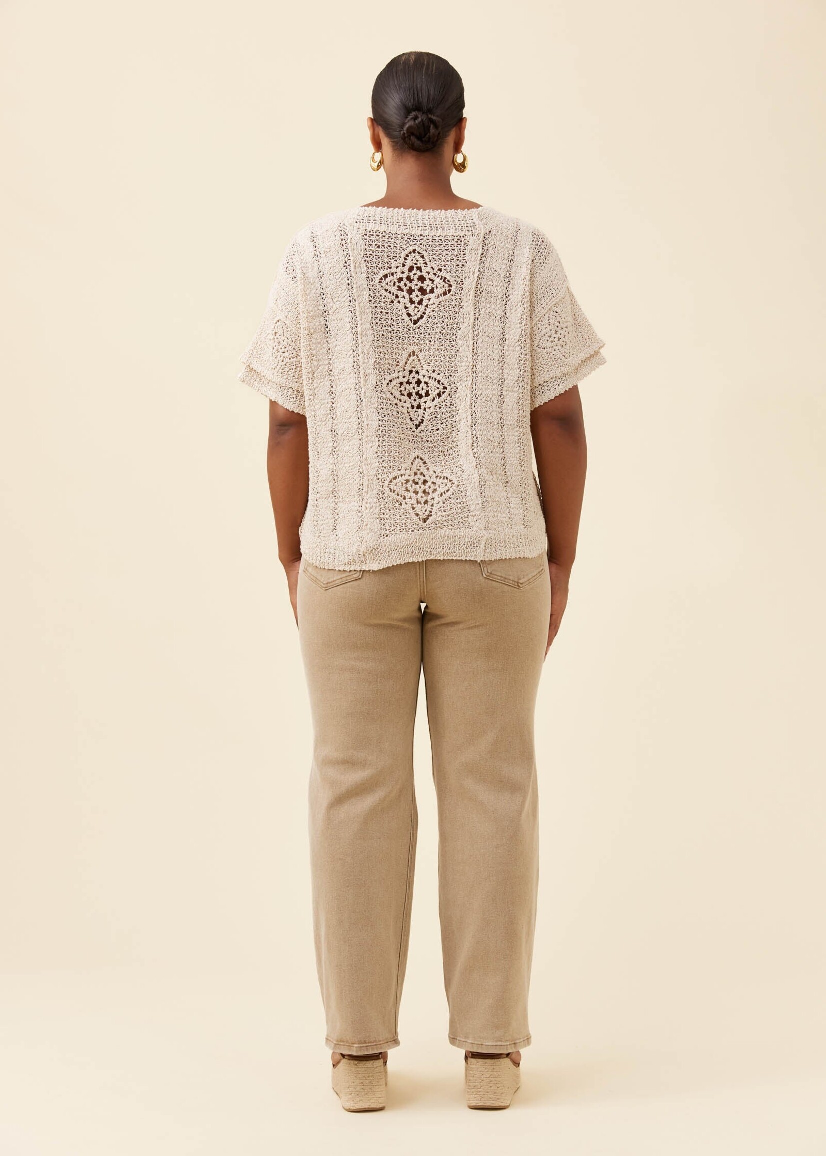 Isle of Mine Maggie Crochet Top - Canvas