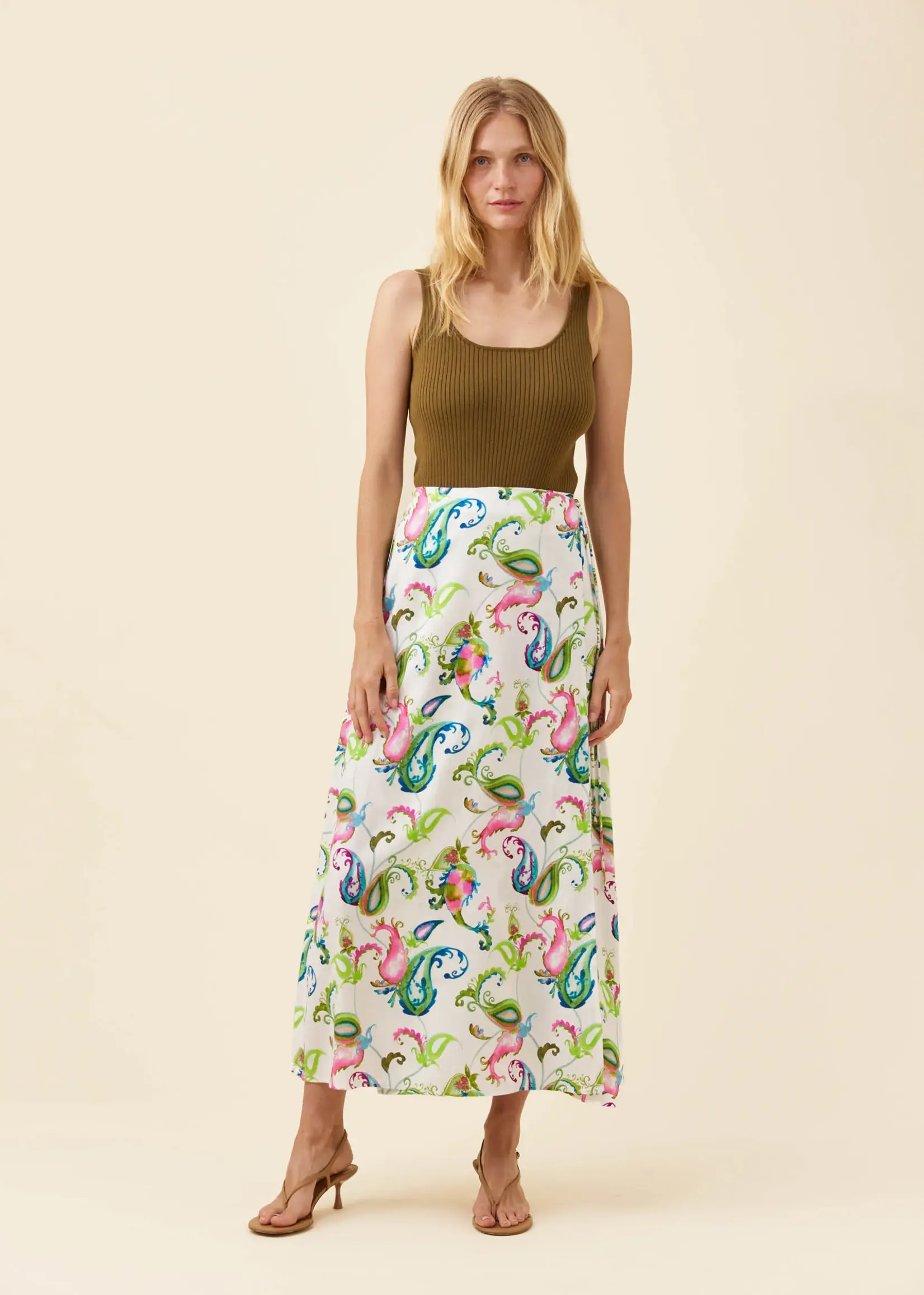 Isle of Mine Anita Wrap Skirt - Paisley