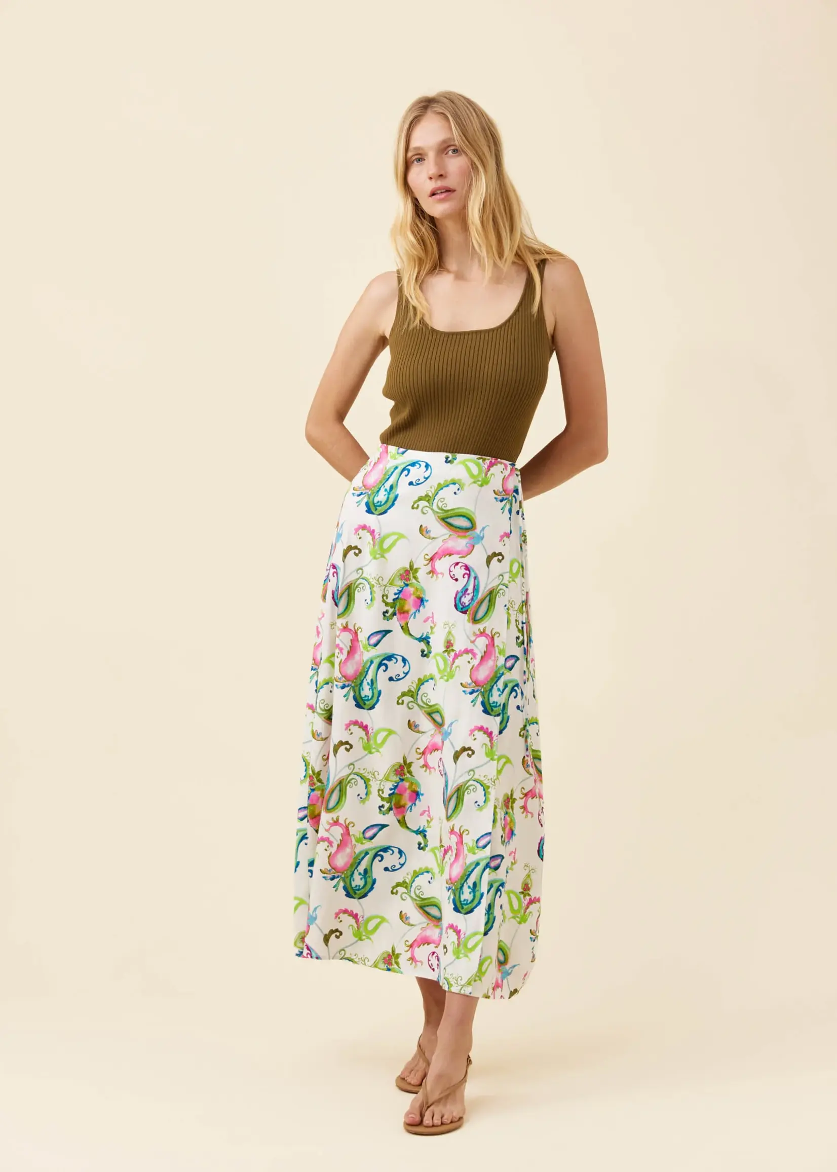 Isle of Mine Anita Wrap Skirt - Paisley