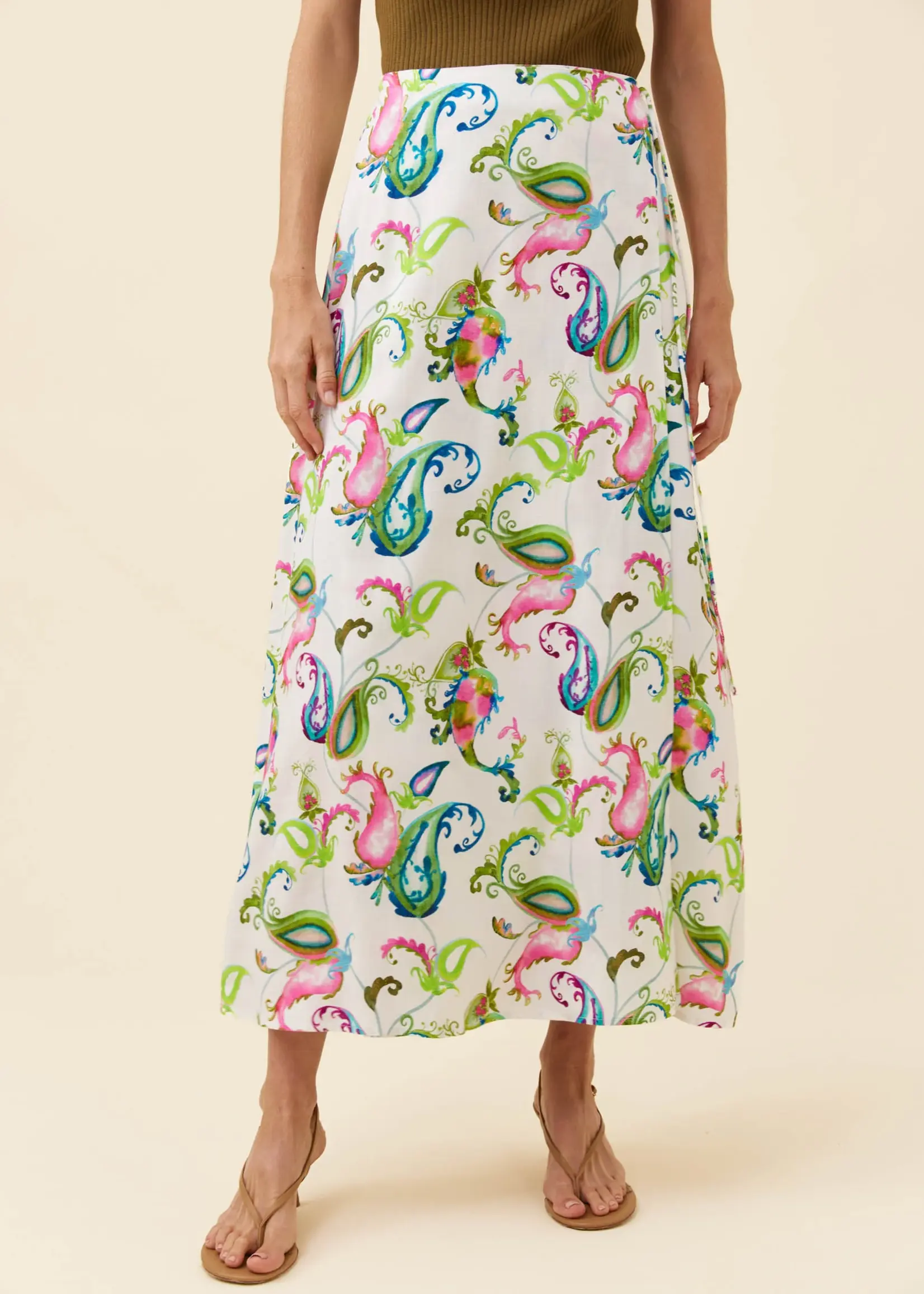 Isle of Mine Anita Wrap Skirt - Paisley