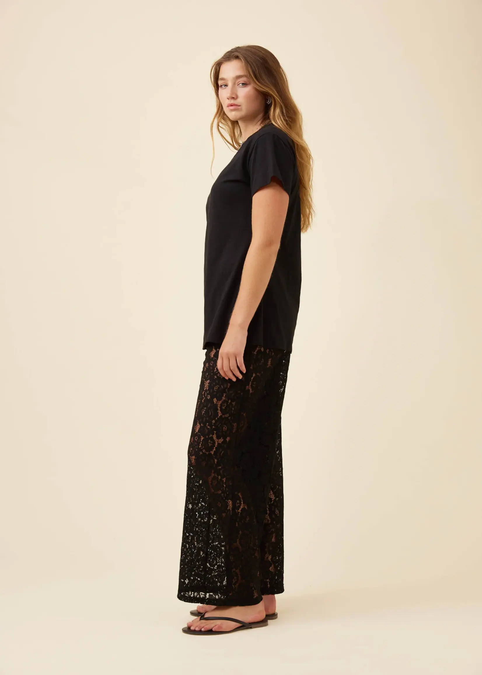 Isle of Mine Ethel Lace Pant - Black