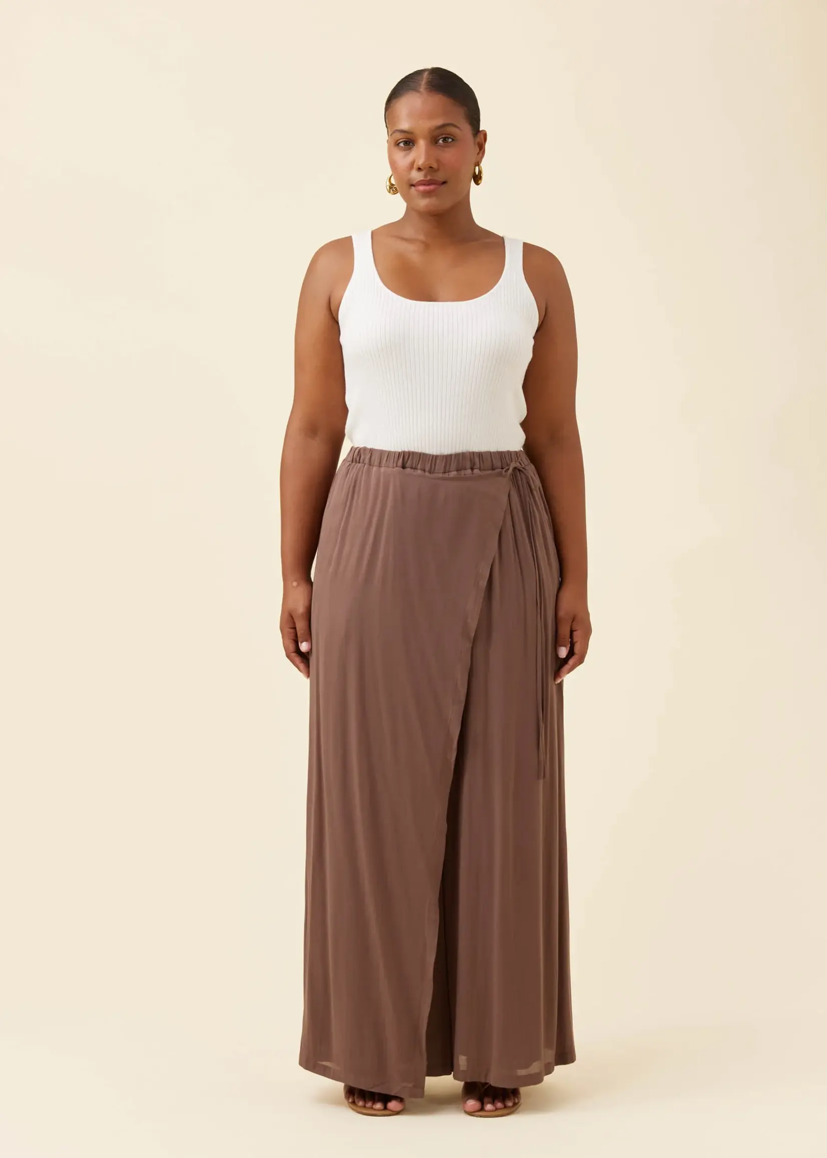 Isle of Mine Frida Wrap Pant - Taupe