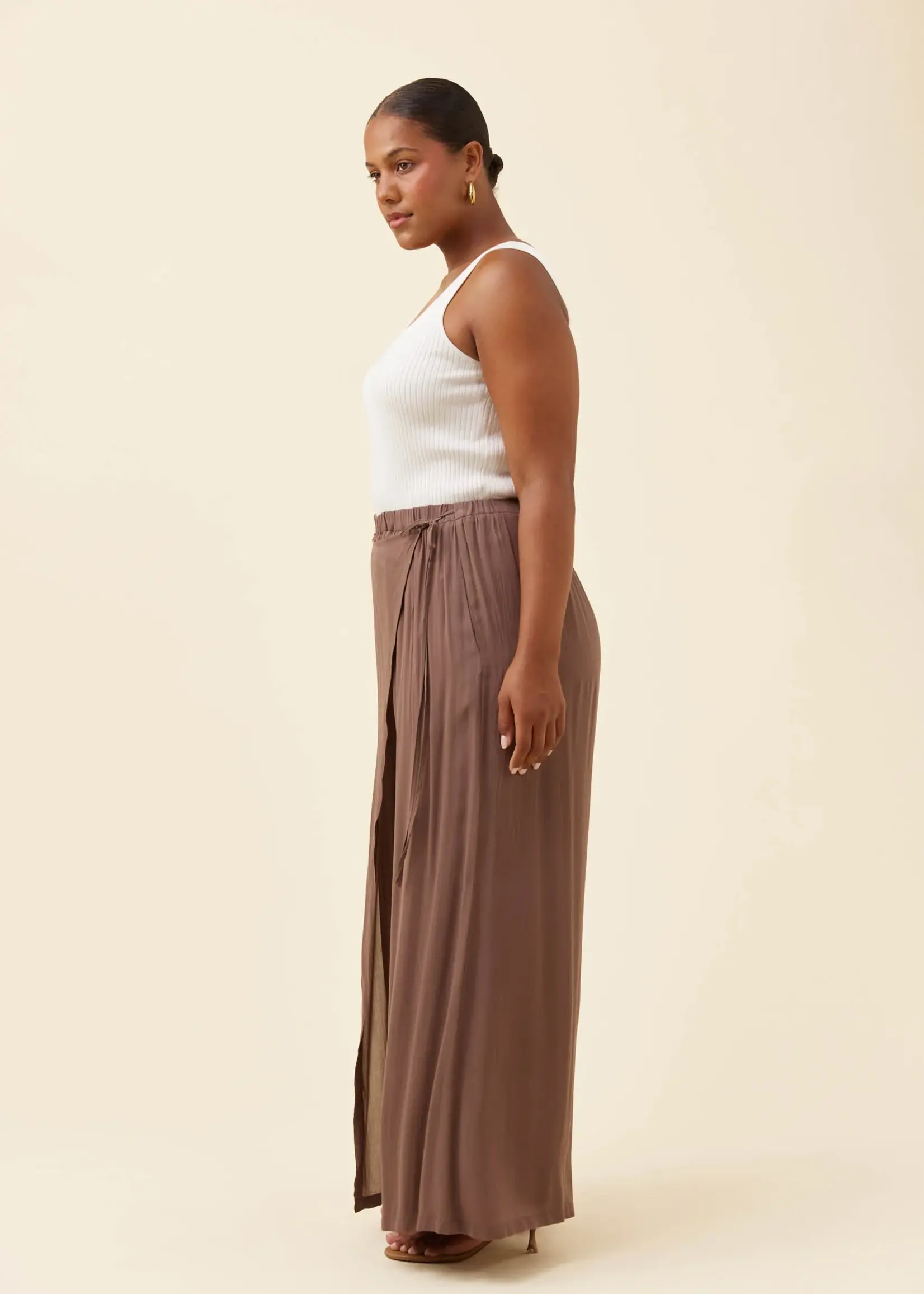 Isle of Mine Frida Wrap Pant - Taupe