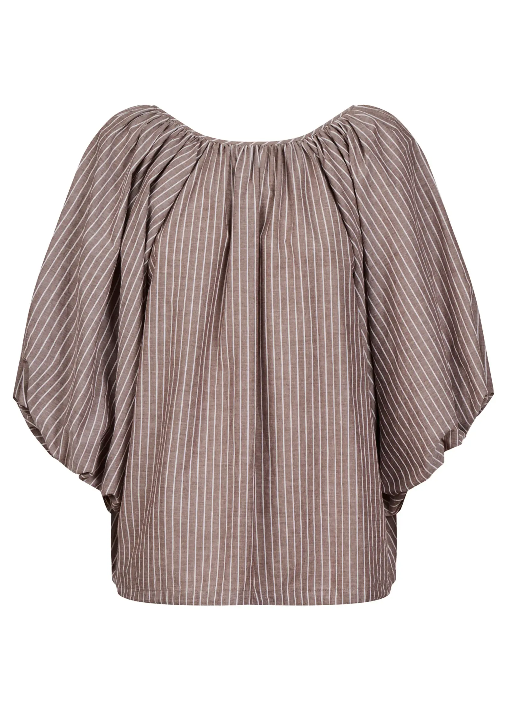 Isle of Mine Lyndell Drawstring Top - Taupe