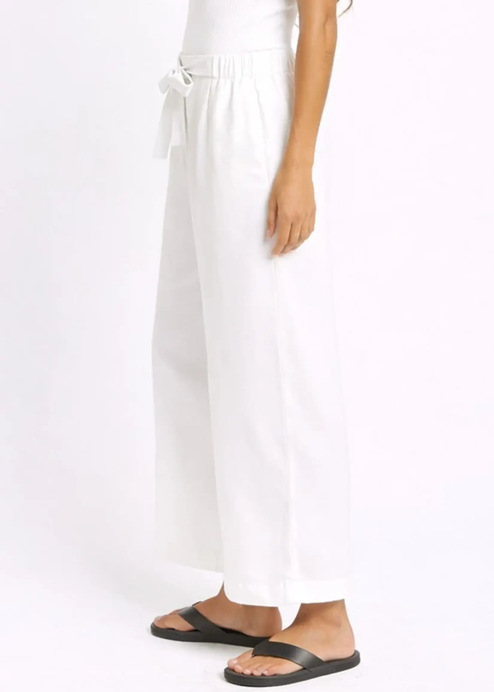 Sass Bella Crop Pants White