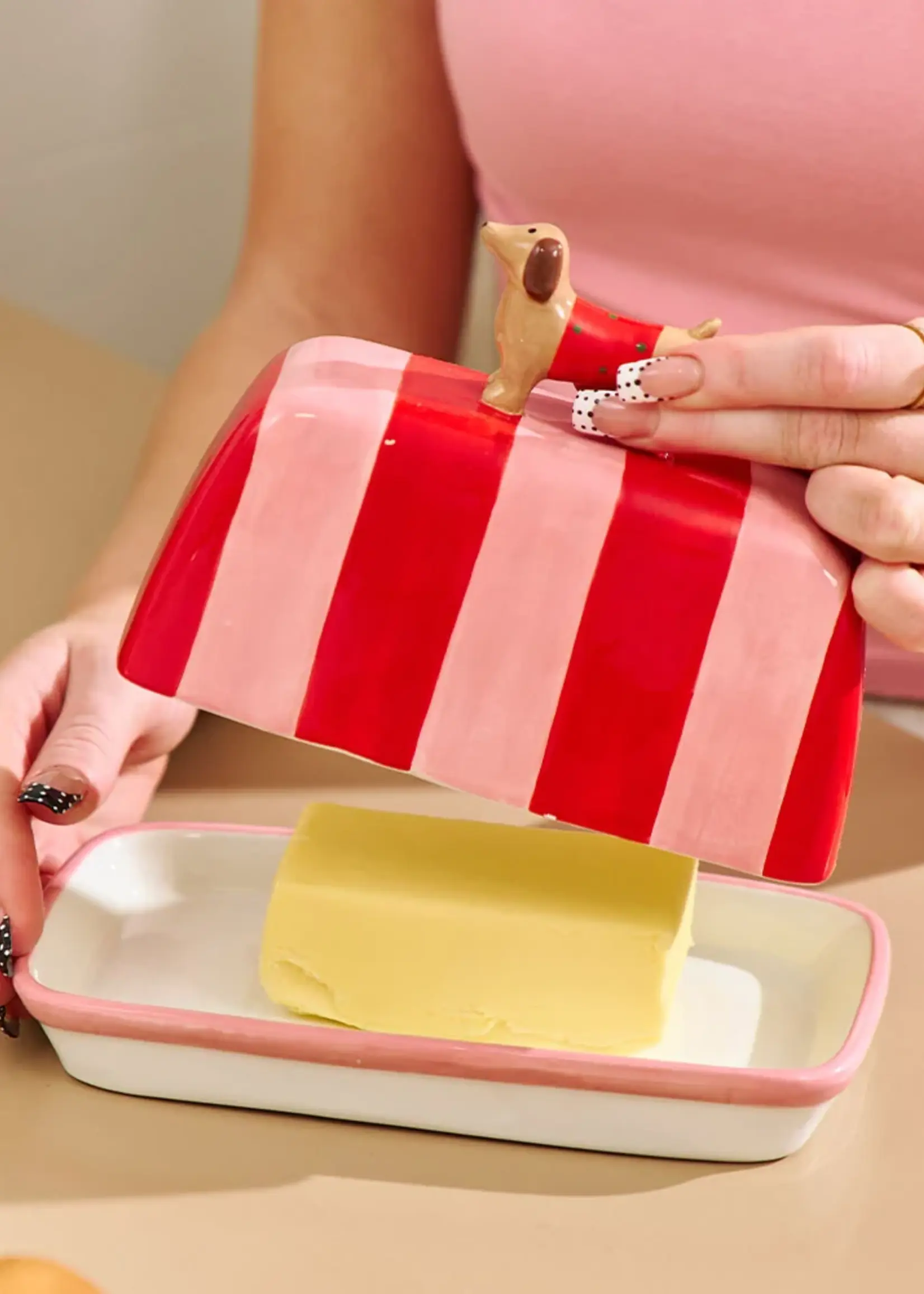 Annabel Trends Dashhound Butter Dish