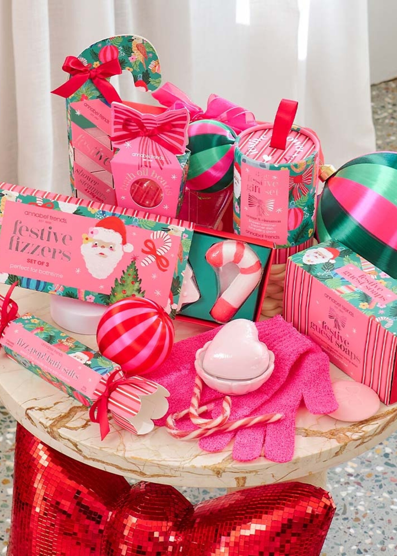 Annabel Trends Festive Candy Cane Shower Steamers