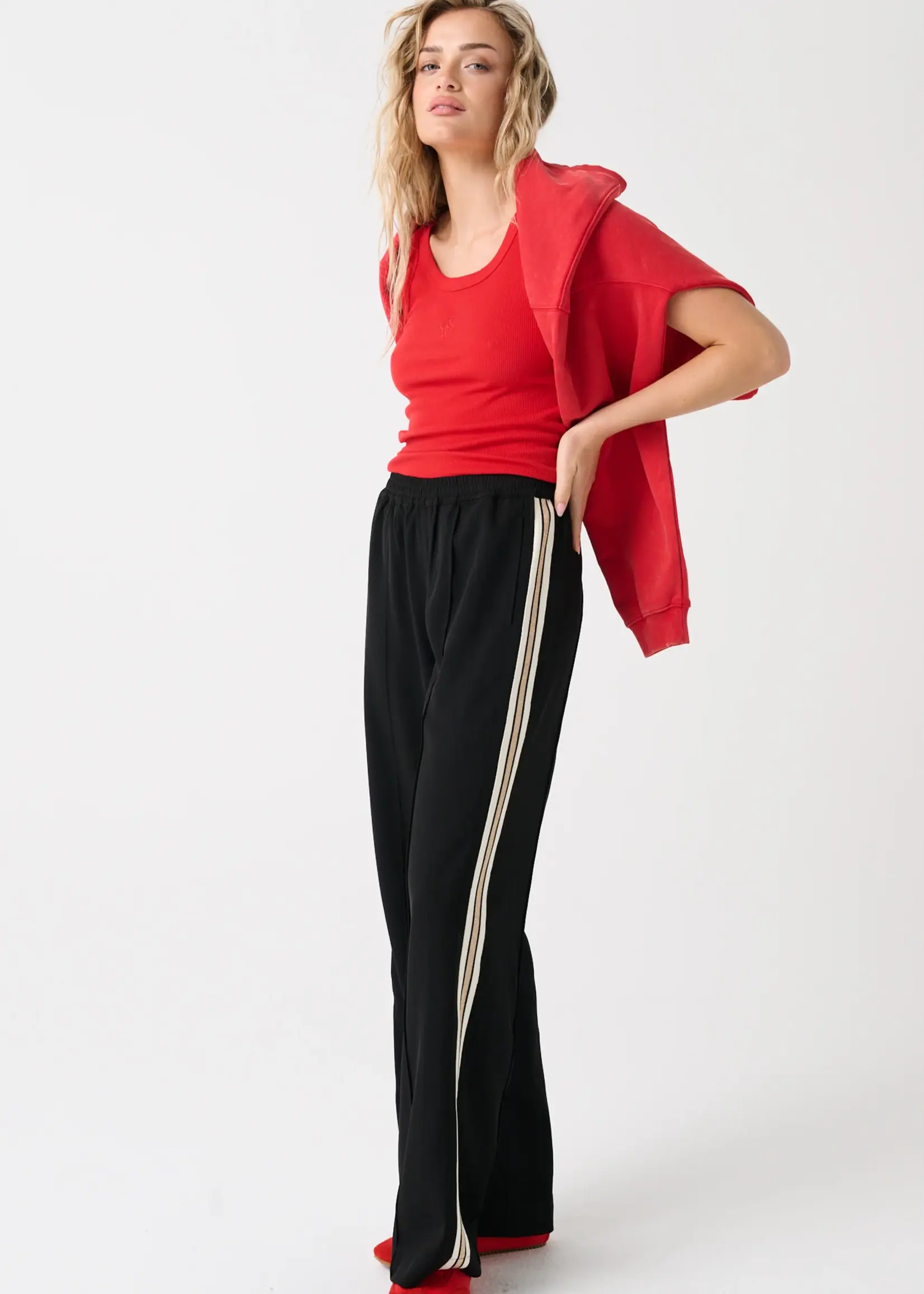 cartel and willow Weston Pant - Black/Lurex