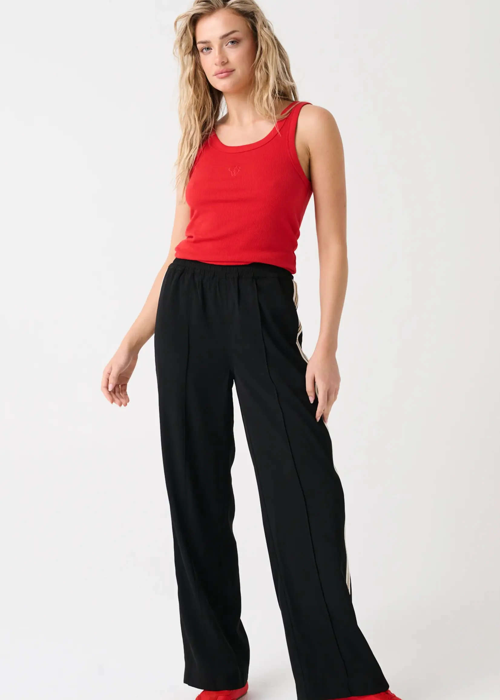 cartel and willow Weston Pant - Black/Lurex