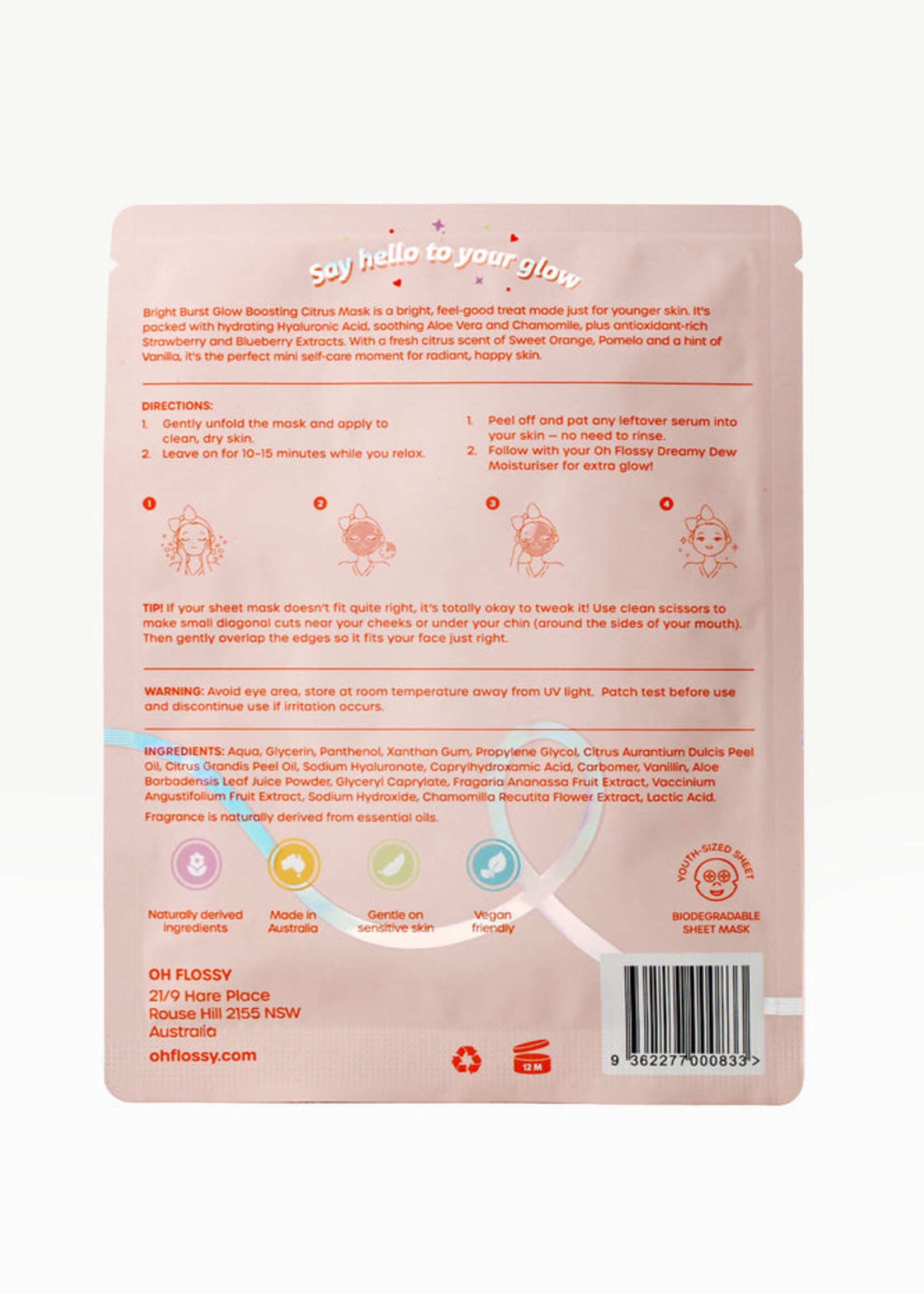 Oh Flossy Oh Flossy Skincare - Bright Burst Glow Mask