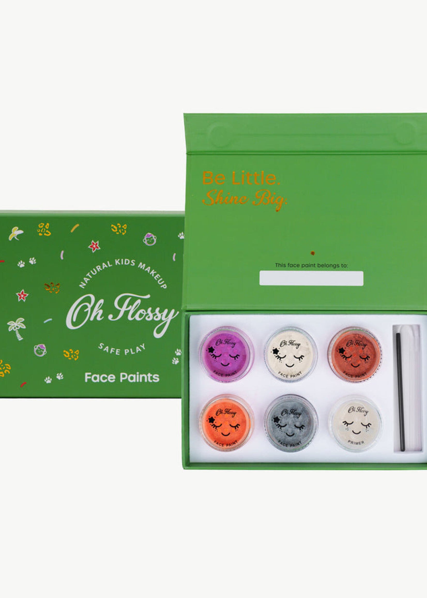 Oh Flossy Oh Flossy Wild Wonders Kids Face Paint Set