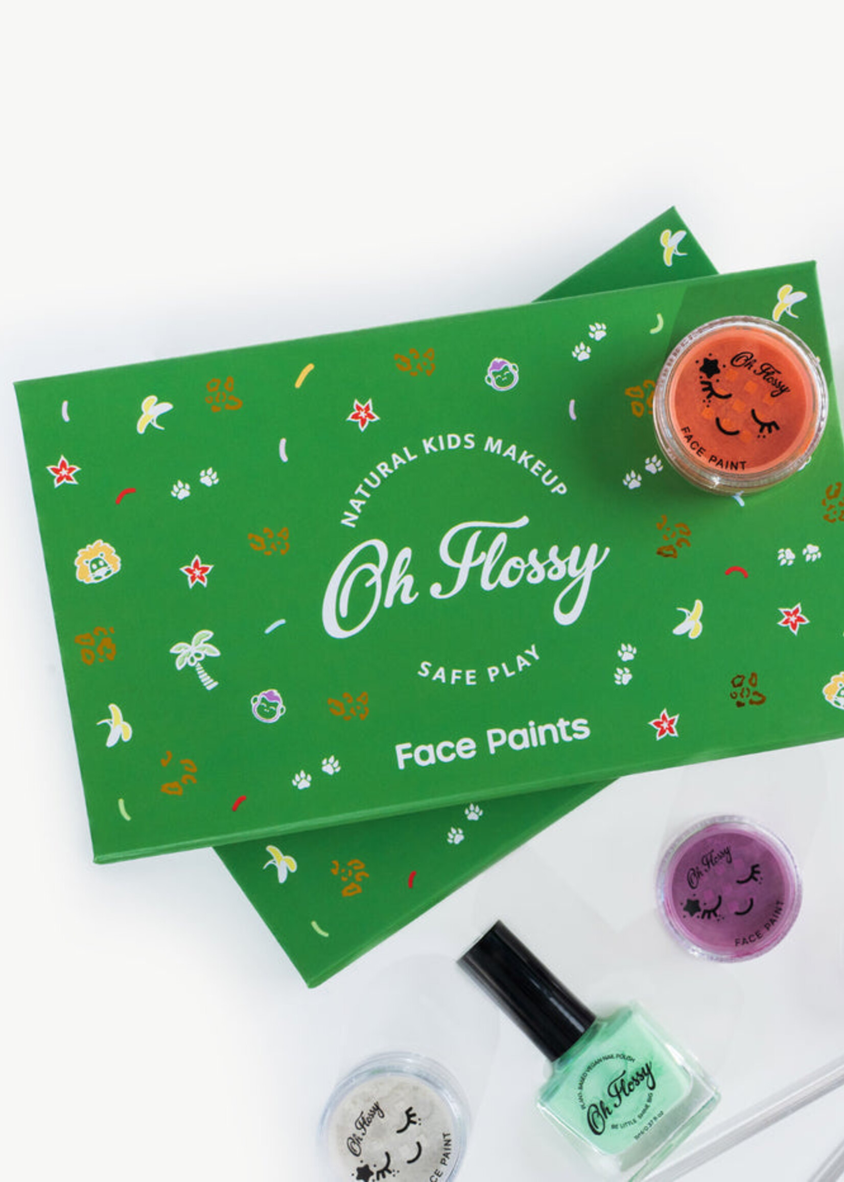 Oh Flossy Oh Flossy Wild Wonders Kids Face Paint Set