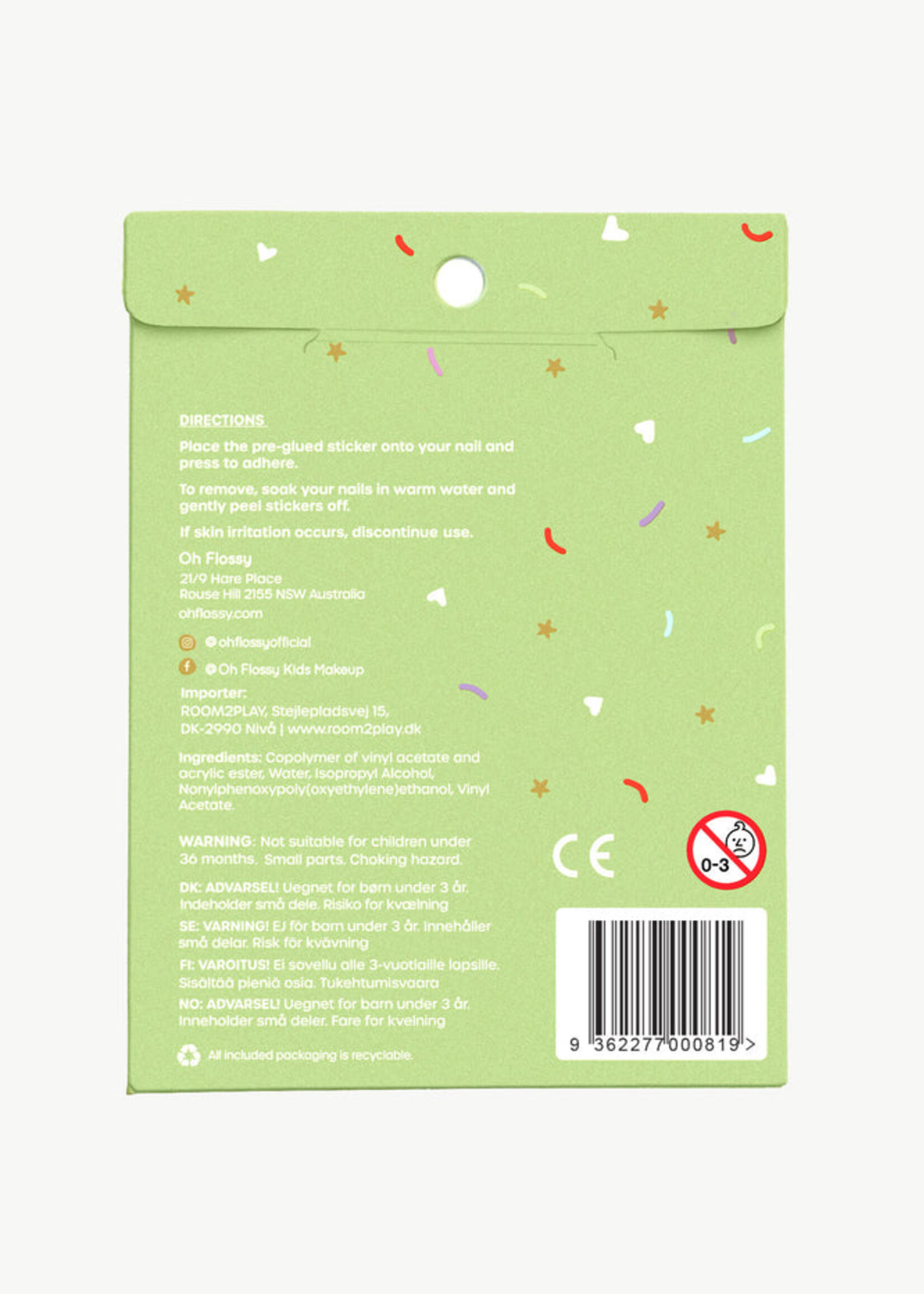 Oh Flossy Oh Flossy Cake Shop Stickers