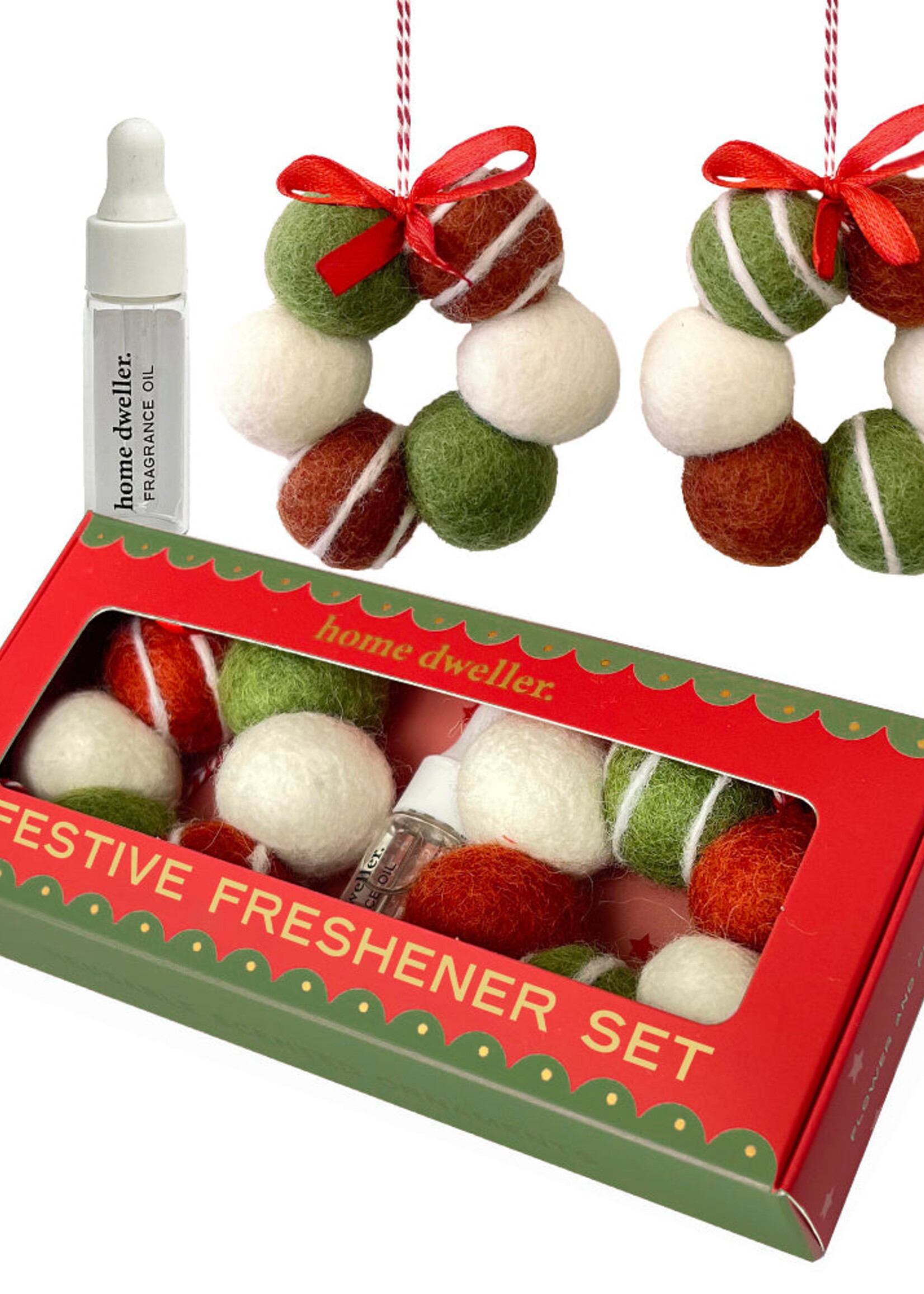 Felt Fresheners Christmas Scented - Stripes