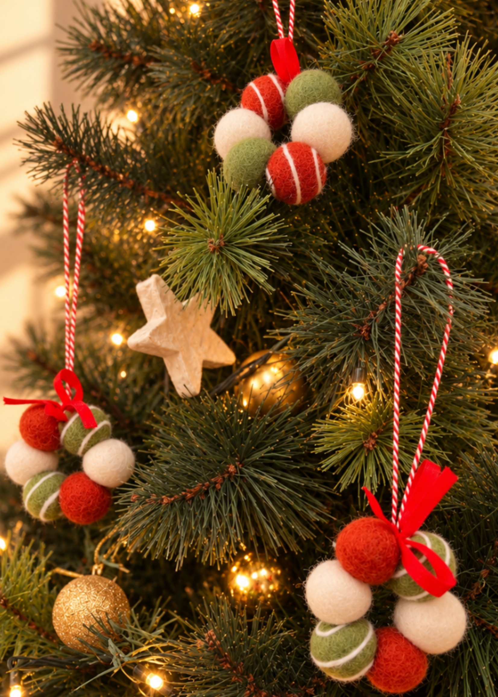 Felt Fresheners Christmas Scented - Stripes